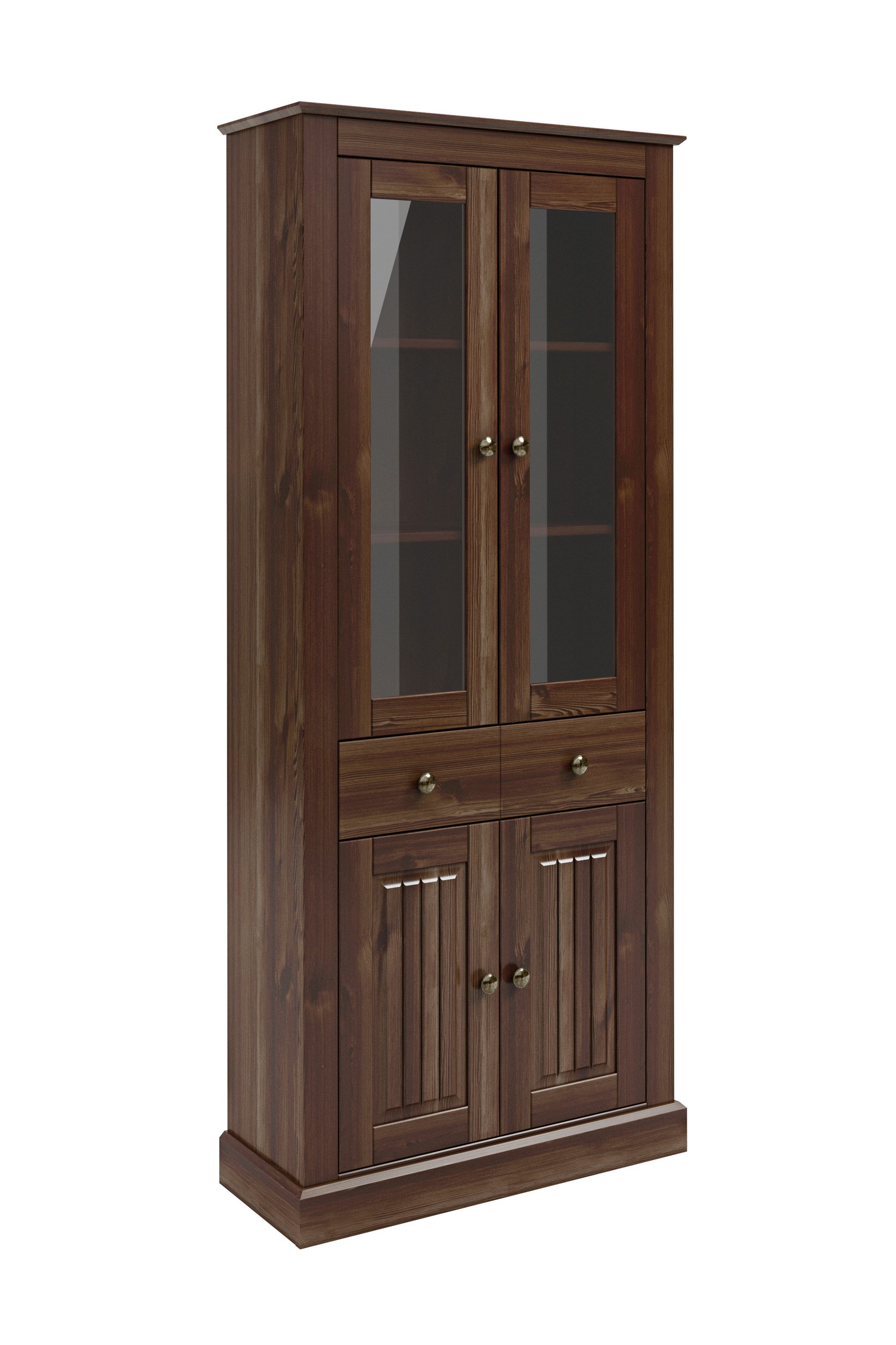 OTTO home Vitrine Liotta Mit 2 Glastüren und 1 Schublade – Bild 2 von 5