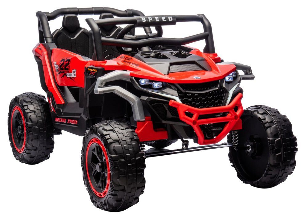Wisam Elektro-Kinderauto M1 Rotes Batteriefahrzeug 4x4