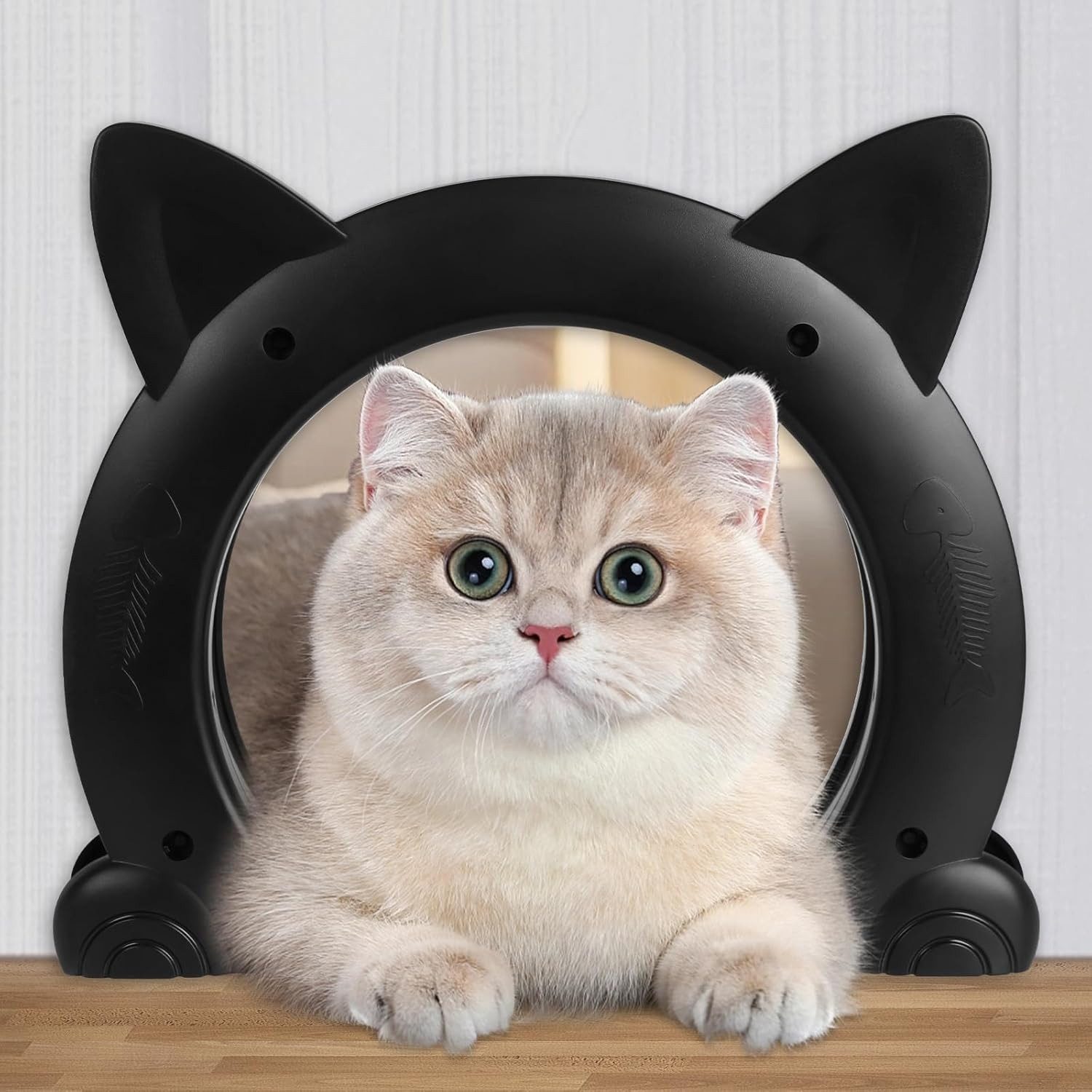 OSTWOLKE Katzenklappe L-XL Katzentür Innentür Haustiertür für Innenbereich Katzen Kätzchen