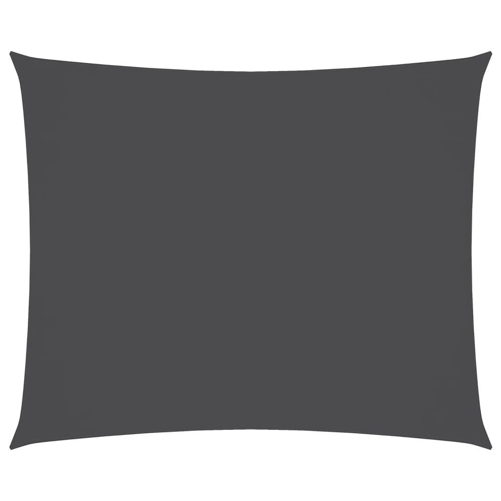 vidaXL Sonnensegel Sonnensegel Oxford-Gewebe Rechteckig 4x5 m Anthrazit, (1-tlg)