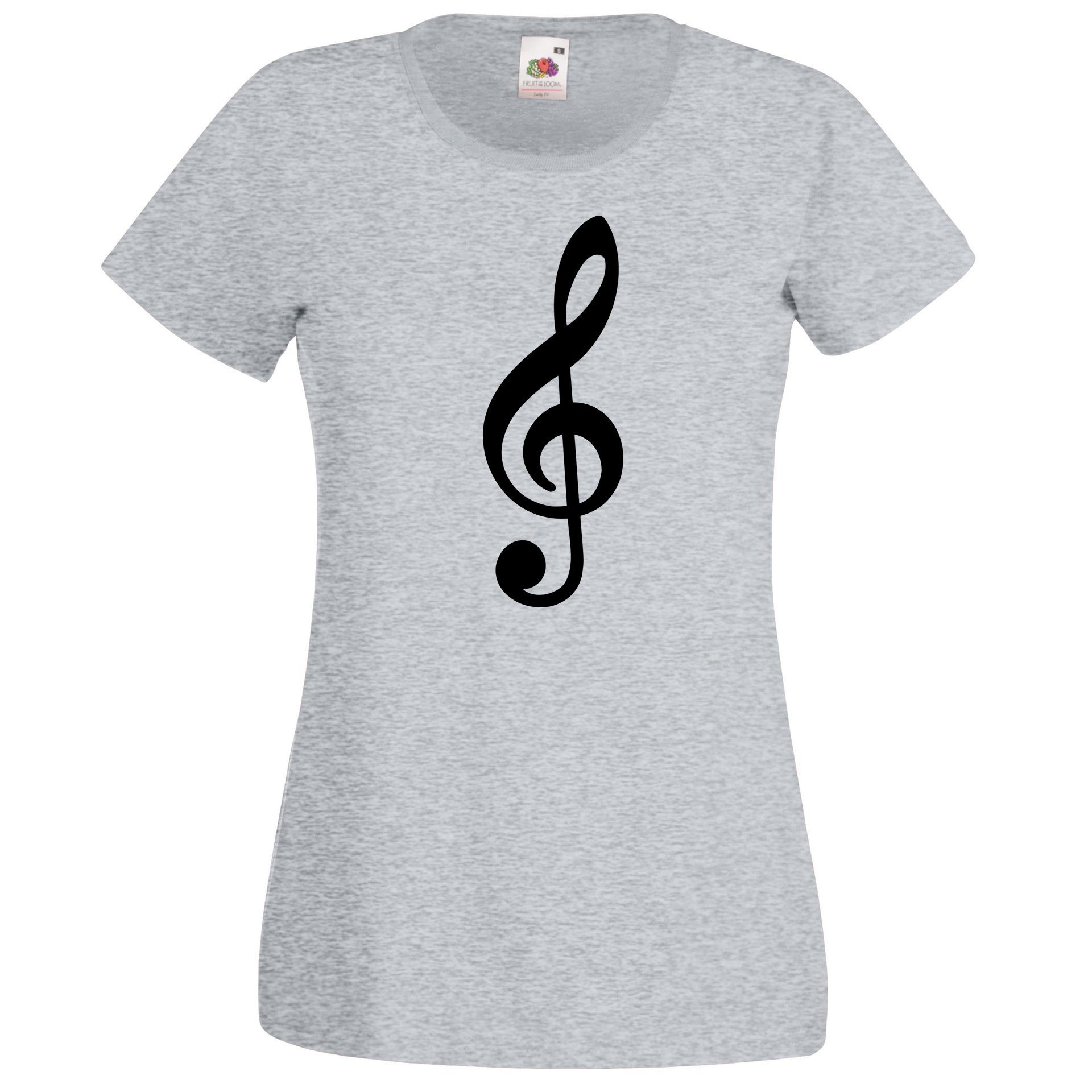 Youth Designz T-Shirt Notenschlüssel Damen T-Shirt günstig online kaufen