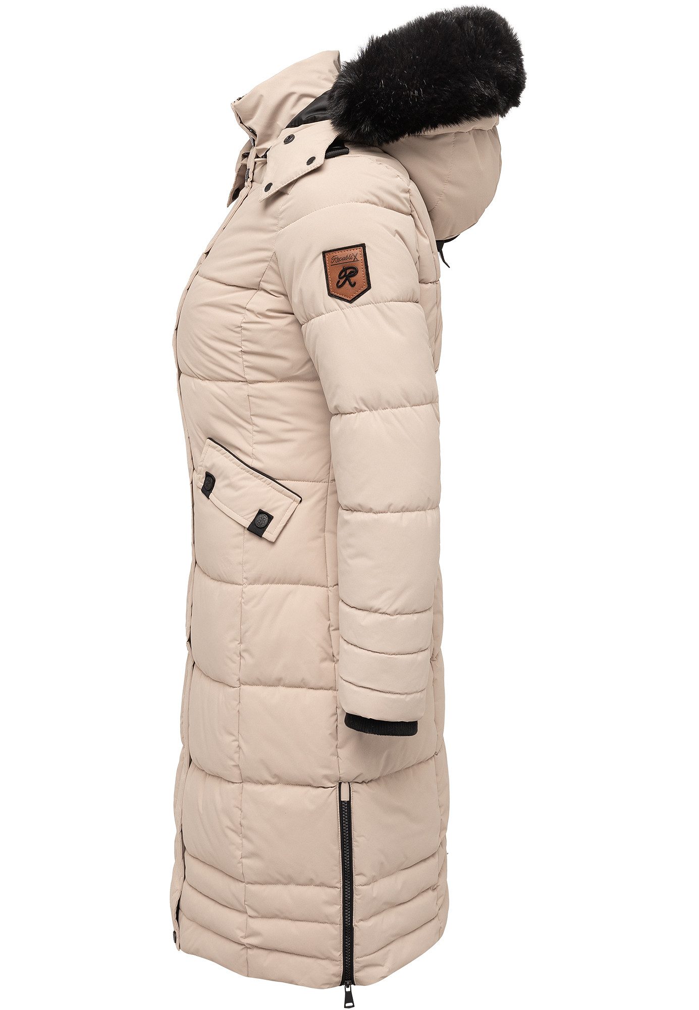 REPUBLIX Winterjacke ELIANNA Damen Gefütterte Dicke Winter Jacke Mantel Parka mit Kapuze