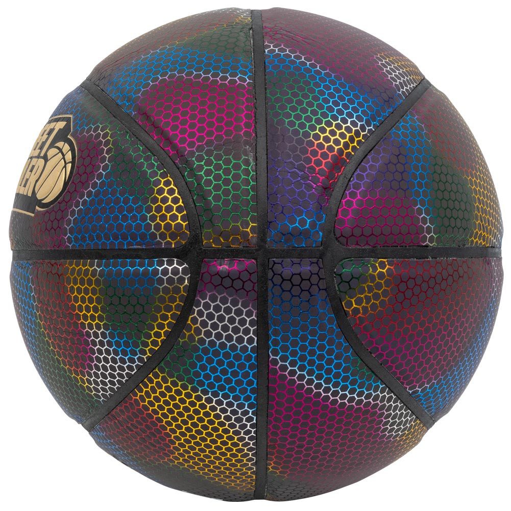 STREETSKILLER Basketball "Reflect" reflektierender Basketball, bunt reflektierendes Obermaterial