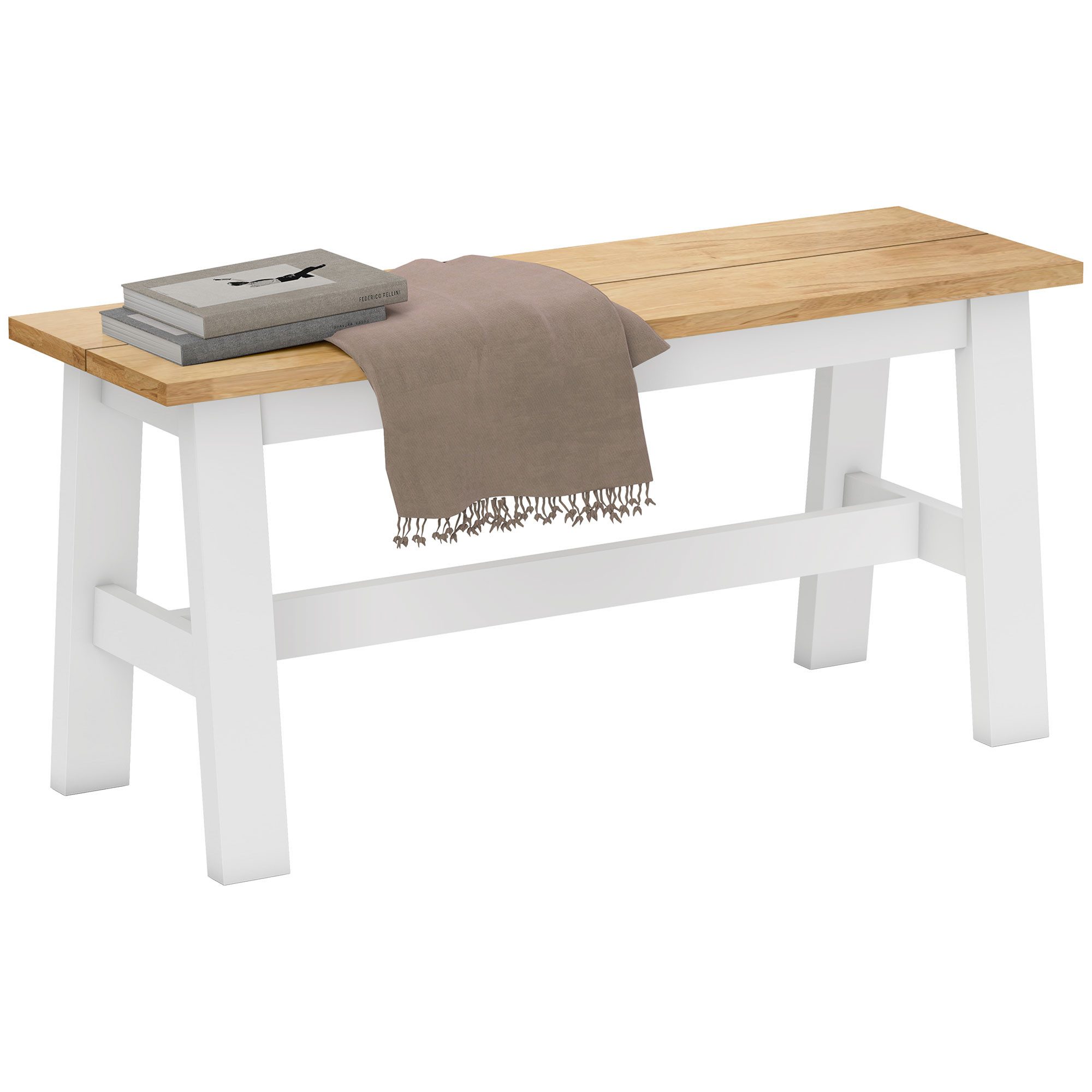 HOMCOM Sitzbank für Esszimmertisch Küchenbank (Modern Holzbank, 1-St., Essb günstig online kaufen