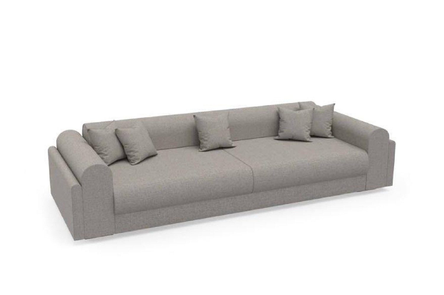 in Sofas Stoffsofa Europa 1 Textilien Made Teile, JVmoebel Designer 3-Sitzer Dreisitzer, 3-Sitzer Couch Grau Sofa