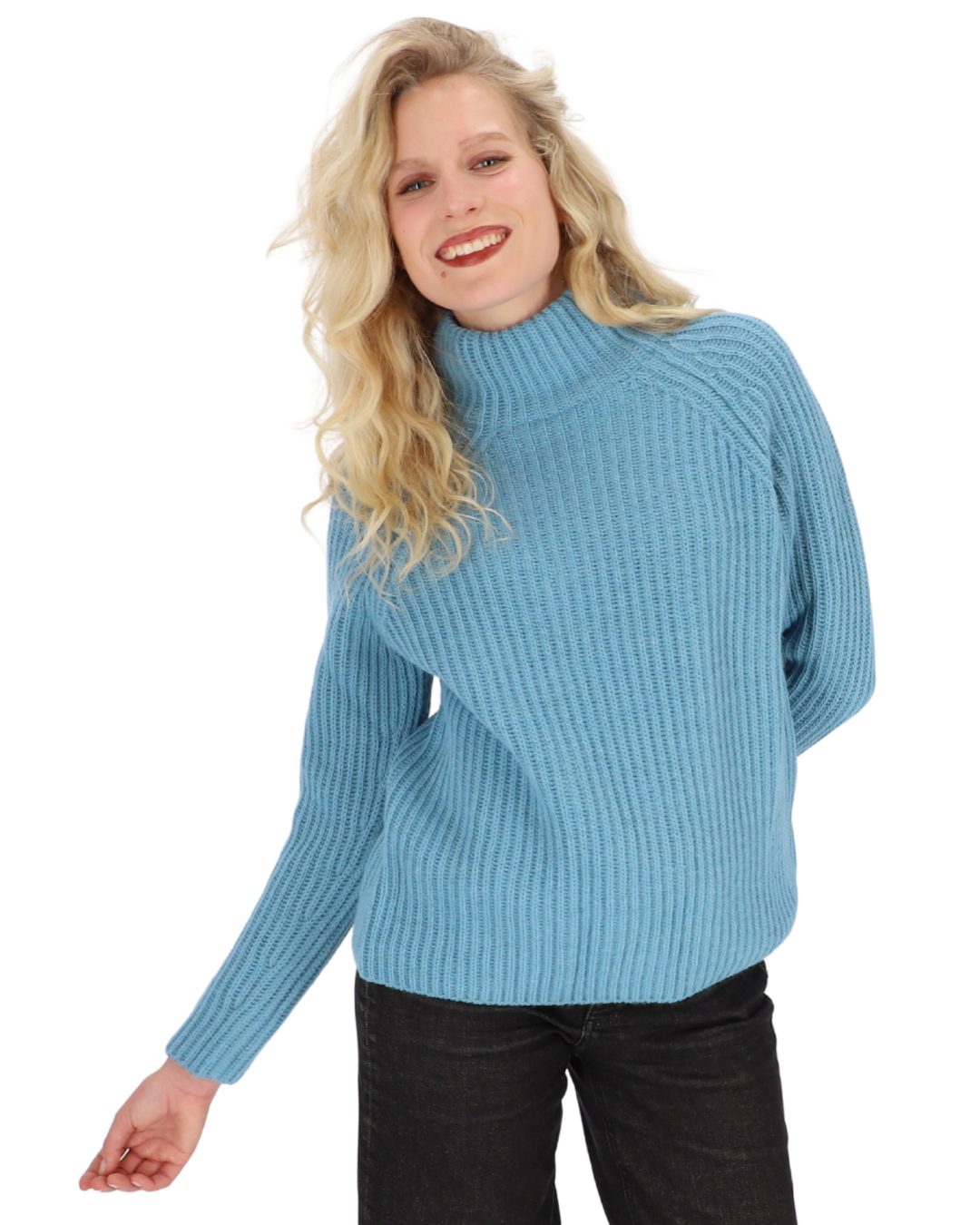 halsüberkopf Accessoires Strickpullover Stehkragen aus hochwertigem Wollmix günstig online kaufen