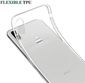 OLi Handyhülle Transparente Silikonhülle Stoßfeste Hülle für iPhone X/XS 14,73 cm (5,8 Zoll), Anti-Fingerprint Cover Case Clear