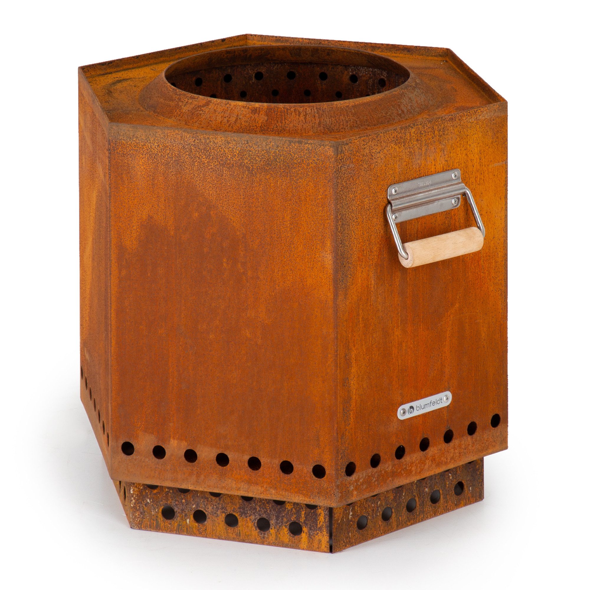 blumfeldt Feuerschale Mojanda, (Set), Feuerkorb Feuerstelle Campingofen Outdoor Garten