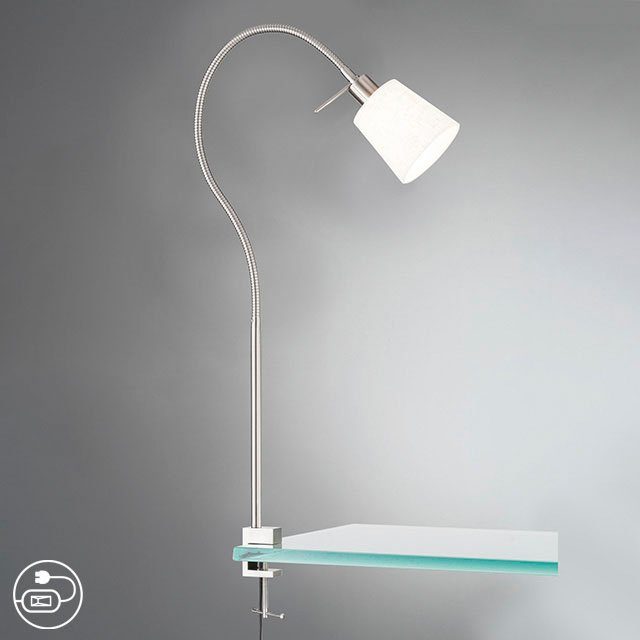 FISCHER & HONSEL Klemmleuchte Jam, Ein-/Ausschalter, ohne Leuchtmittel günstig online kaufen