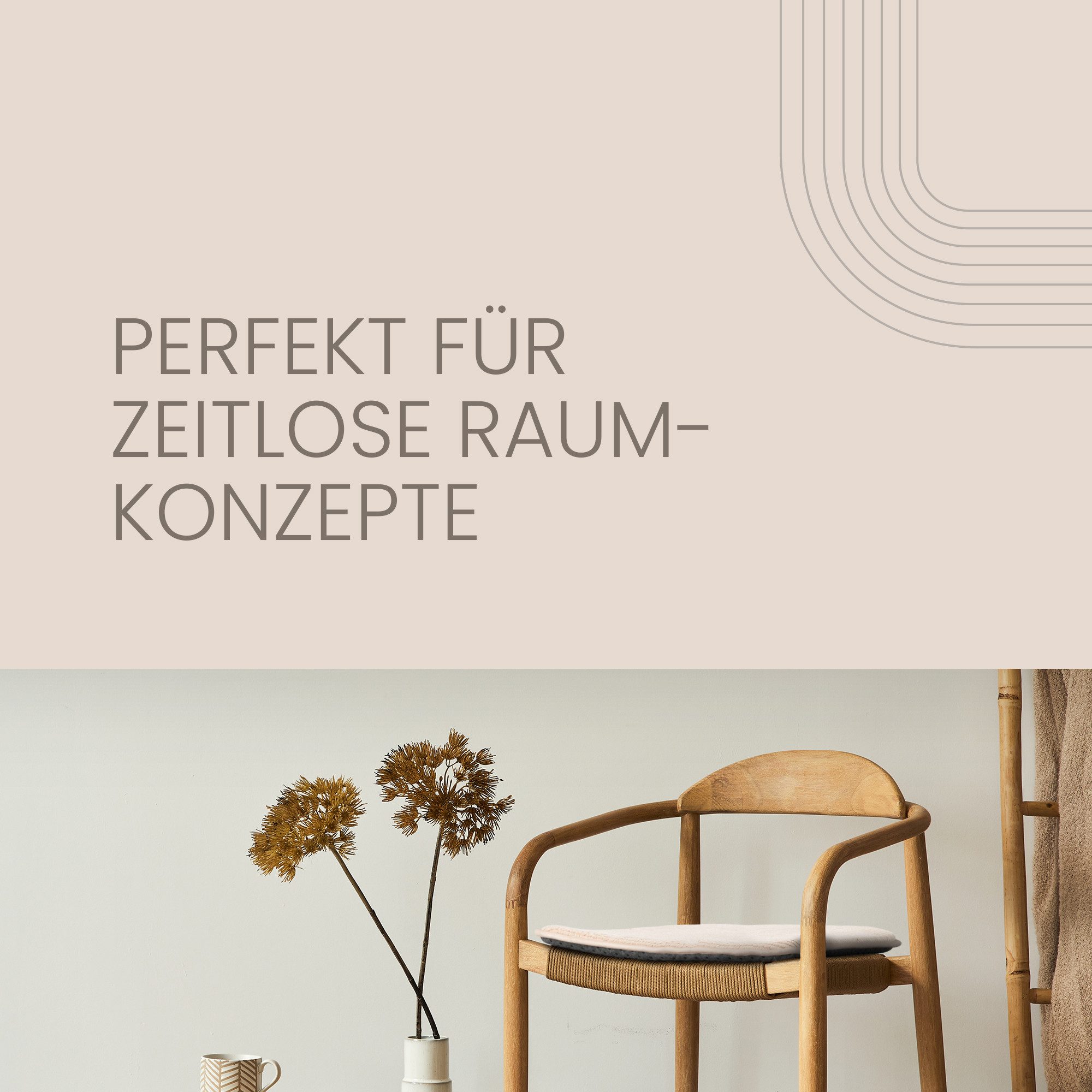 Bestlivings Stuhlkissen Struktur 38x38 cm – Anti-Rutsch-Rückseite, verschiedene Farben & Sets, pflegeleicht, komfortable Polsterung, für Indoor & Outdoor geeignet