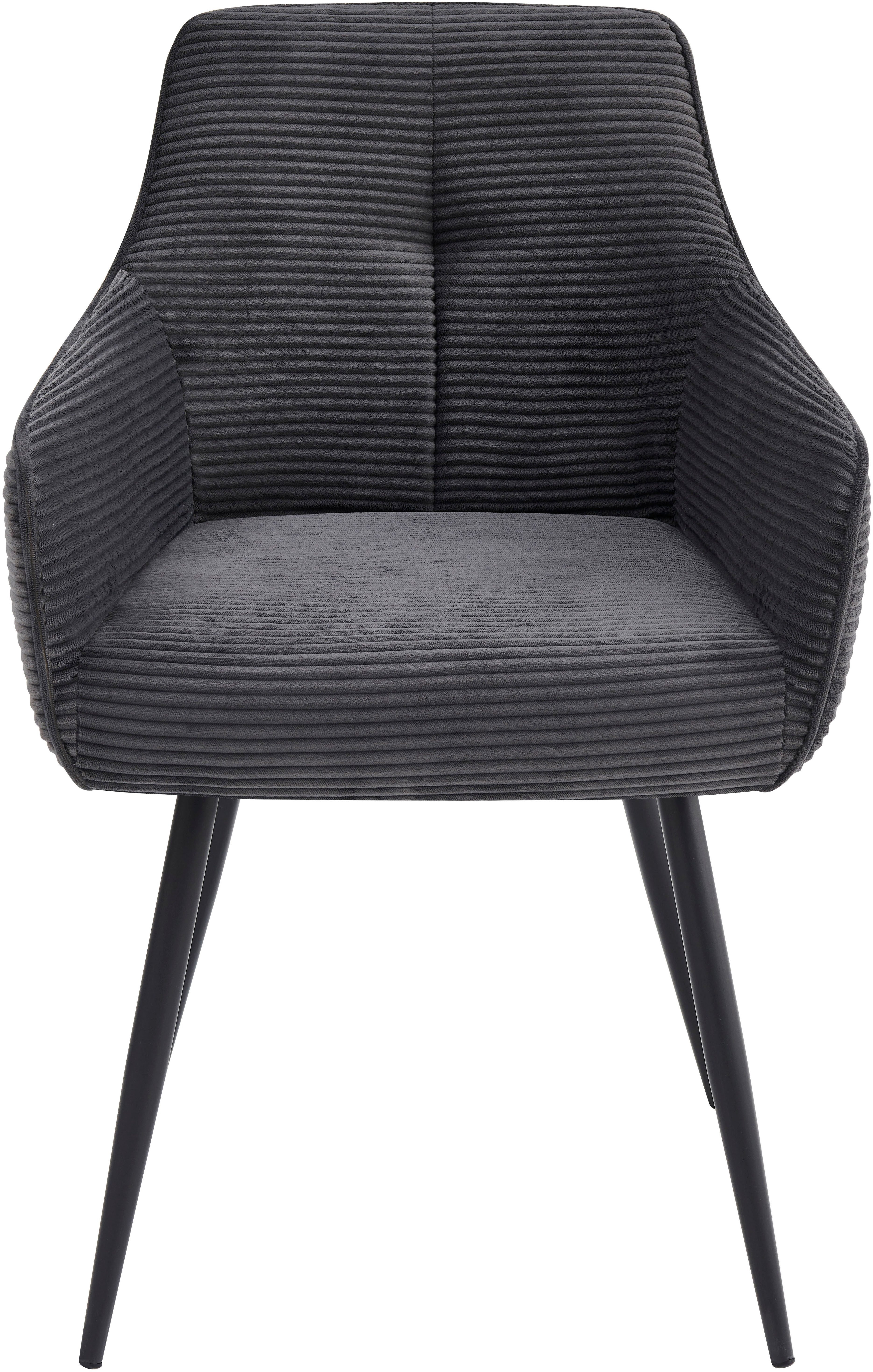 HELA Armlehnstuhl VERONA (Set, 2 St), Sessel, Federkorb, Rundrohrgestell, 4-Fuß, gepolstert, Armlehnen