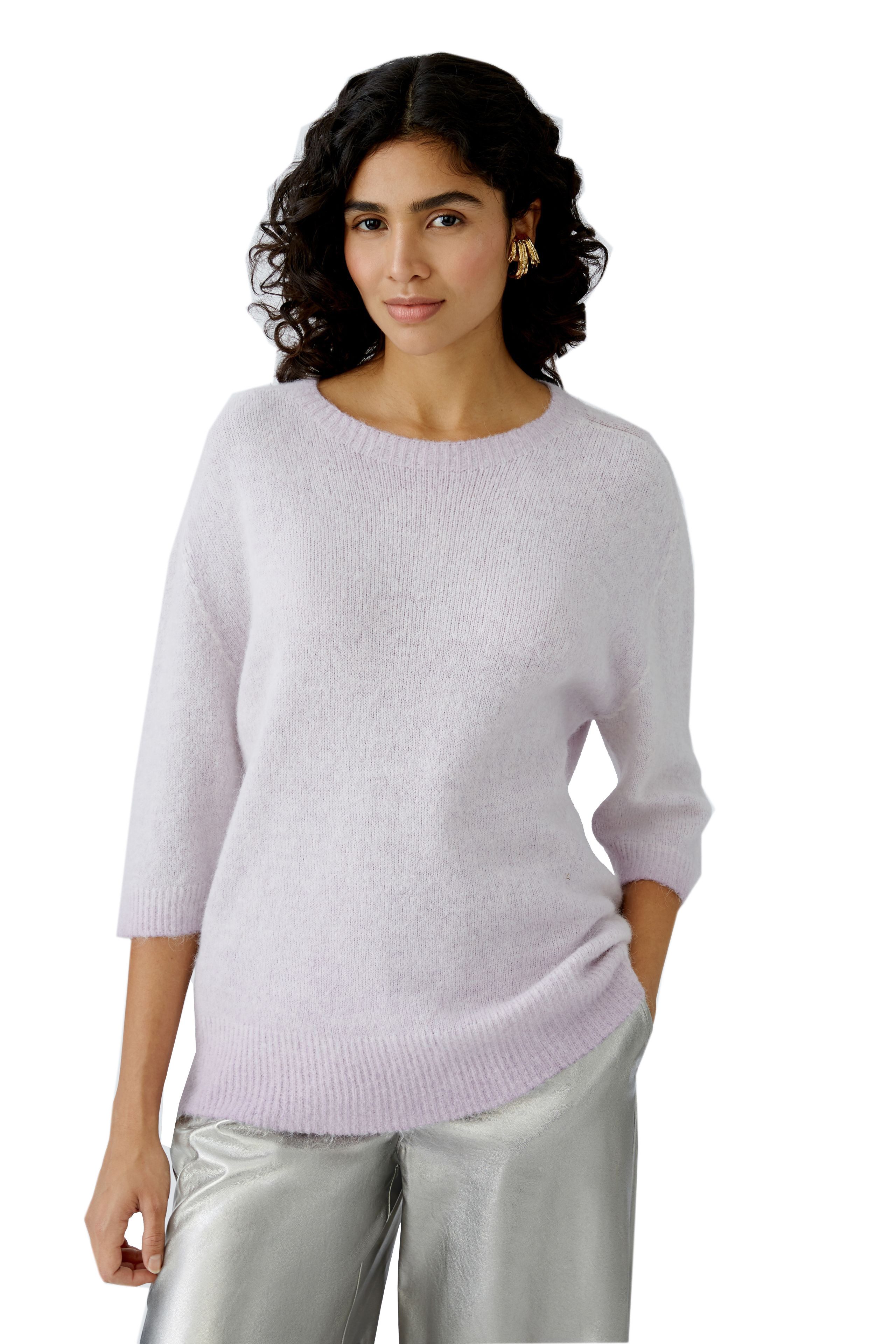 Strickpullover Oui Damen Pullover 3/4 Arm Oversized geschnitten 38