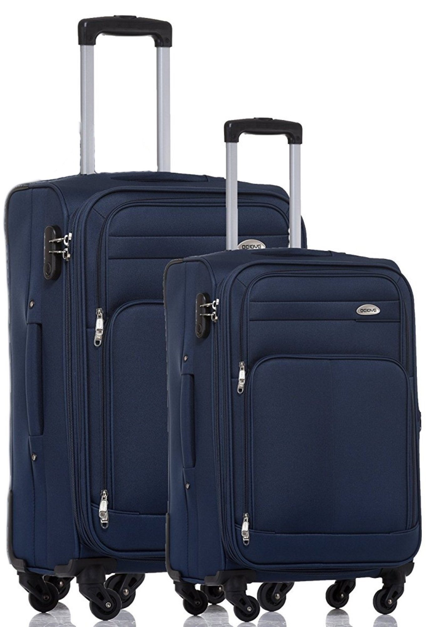 Beibye Kofferset Set 2-tlg. 64 + 54cm - 4 Rollen - Dehnfalte