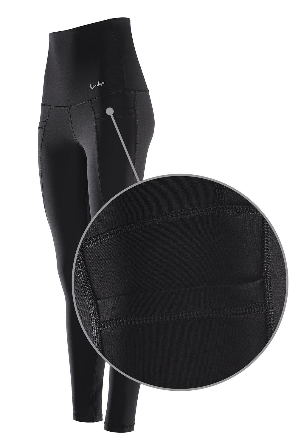 Winshape Tights Taschen praktischen Waist Functional Power HWL114 Leggings mit High Shape