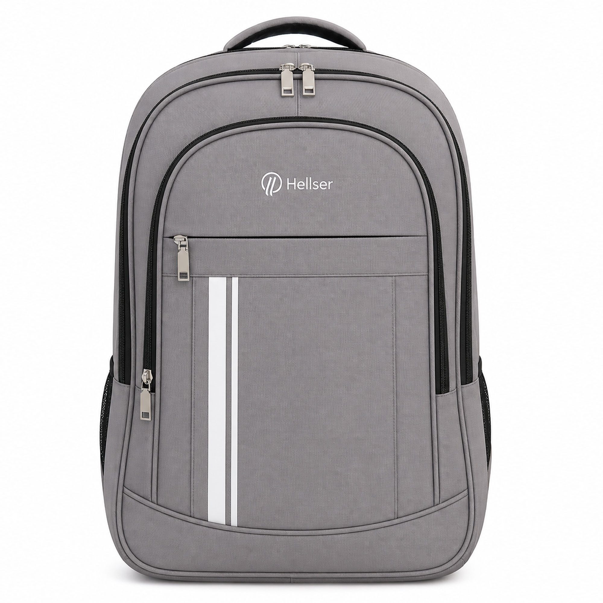 HELLSER Laptoprucksack Laptoprucksack & Schulrucksack FOCUS – Backpack mit Laptopfach 17 Zoll, Unisex, inkl. Koffergurt, perfekt als Handgepäck, ergonomisch