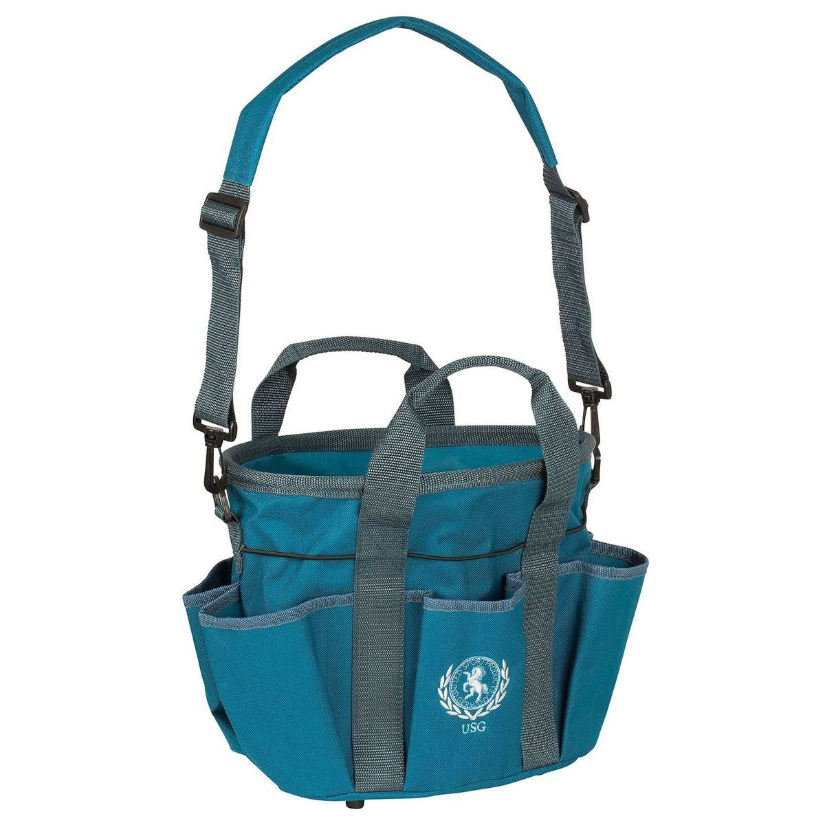 USG Putztasche Pferdeputztasche mit gepolsterten Trageriemen und 6 Seitentaschen, wasserabweisend