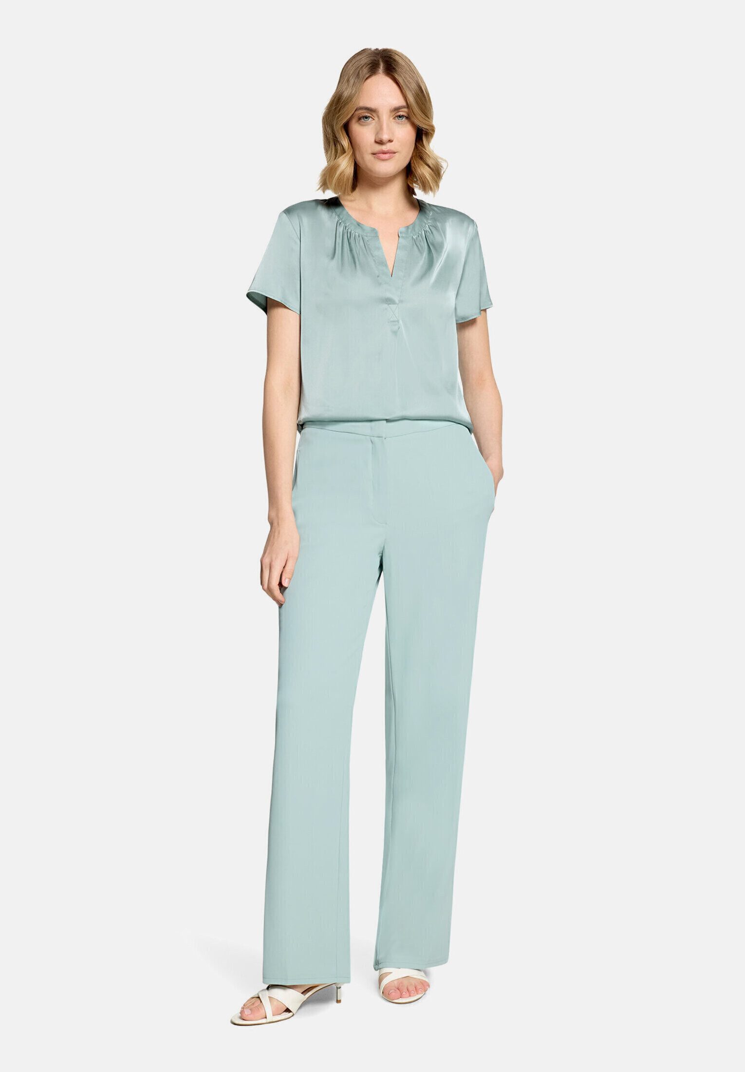 Betty Barclay Satinbluse Damen kurzarm