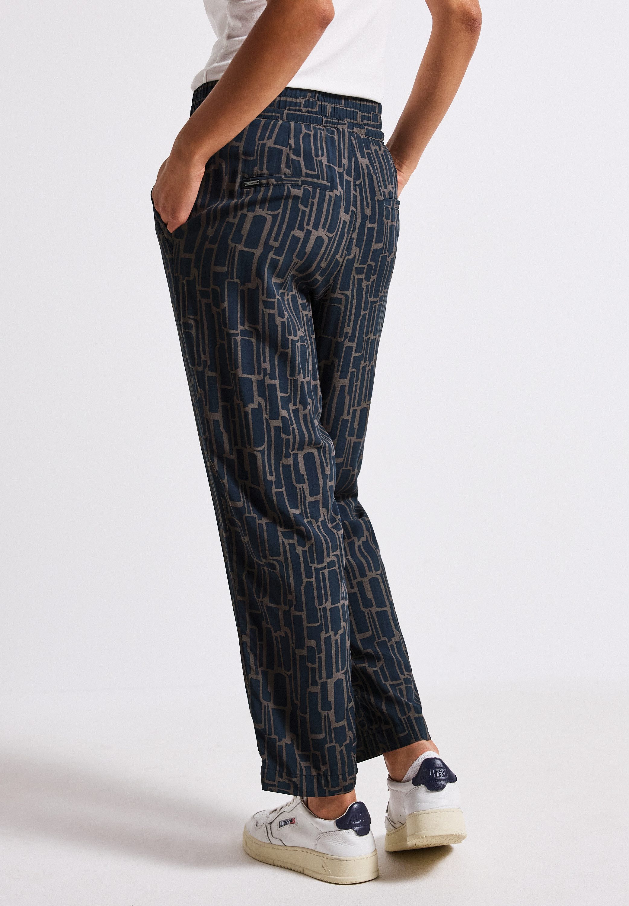 STREET ONE Jerseyhose, Middle Waist günstig online kaufen