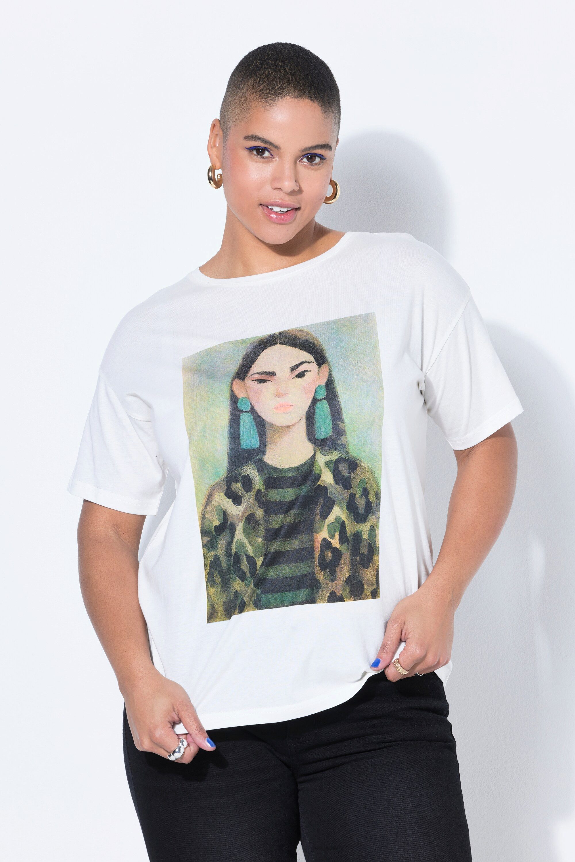 Studio Untold T-Shirt T-Shirt oversized Frauen-Motiv günstig online kaufen