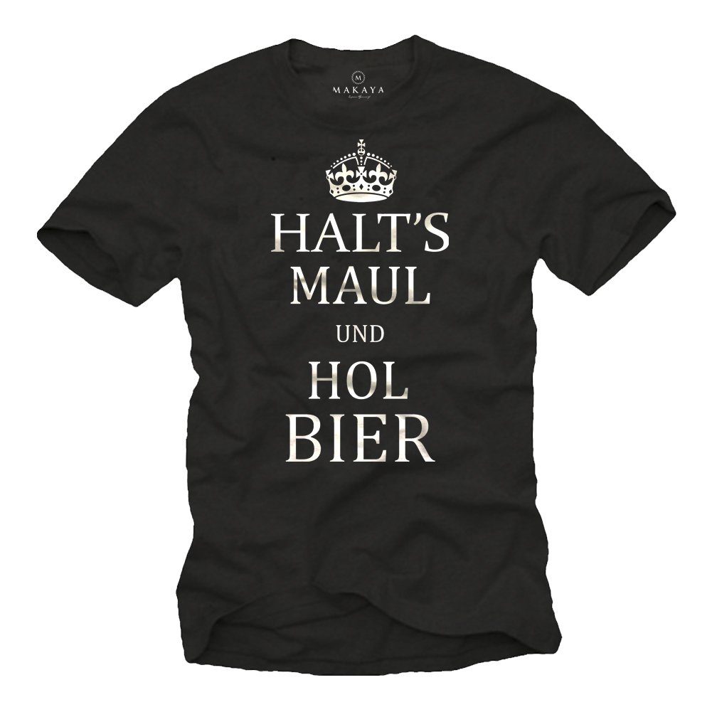 Print-Shirt Grill Party T-Shirt Männer Sprüche - Hol Bier Lustige Geschenke
