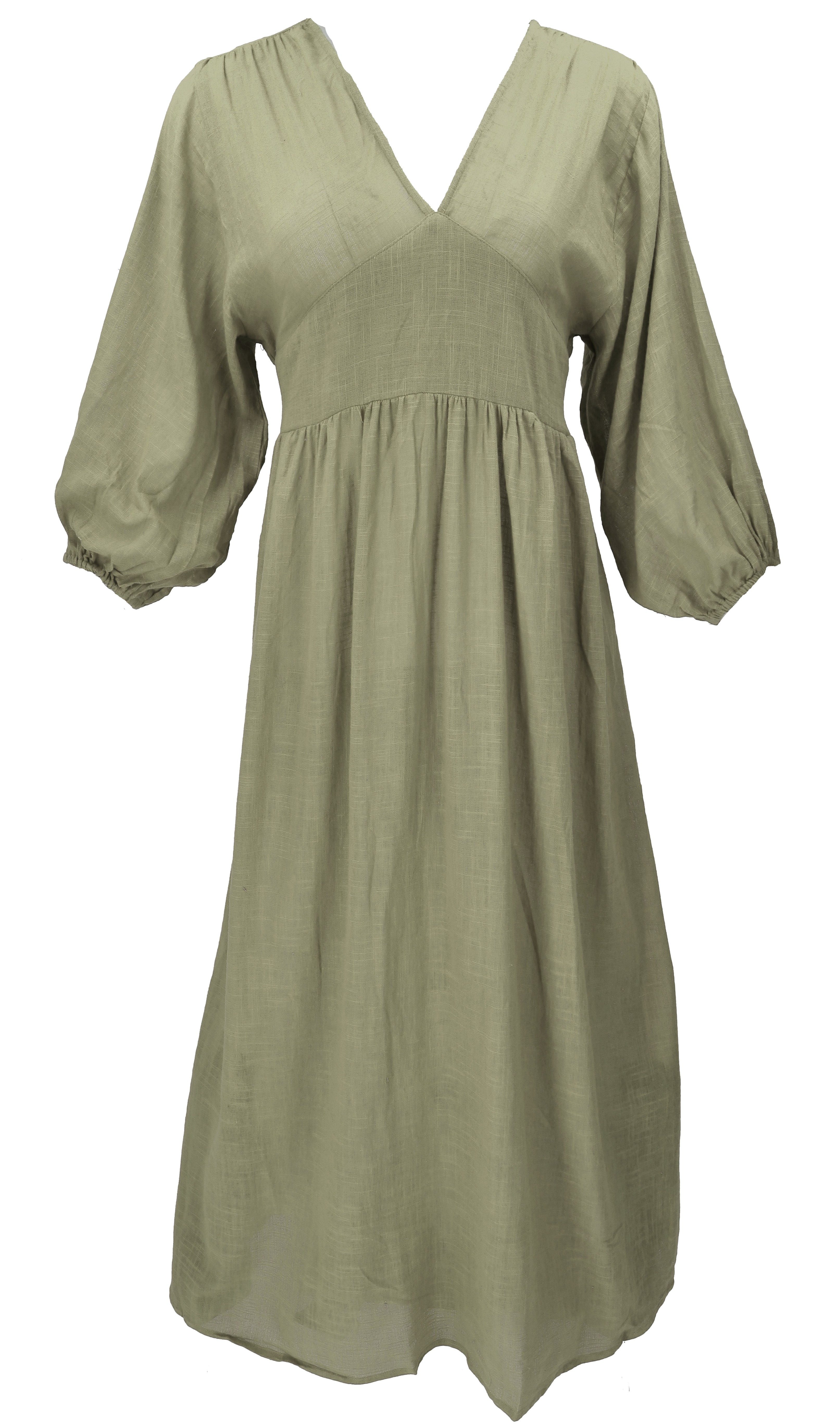Guru-Shop Midikleid Boho Sommerkleid, luftiges Langarm.. günstig online kaufen