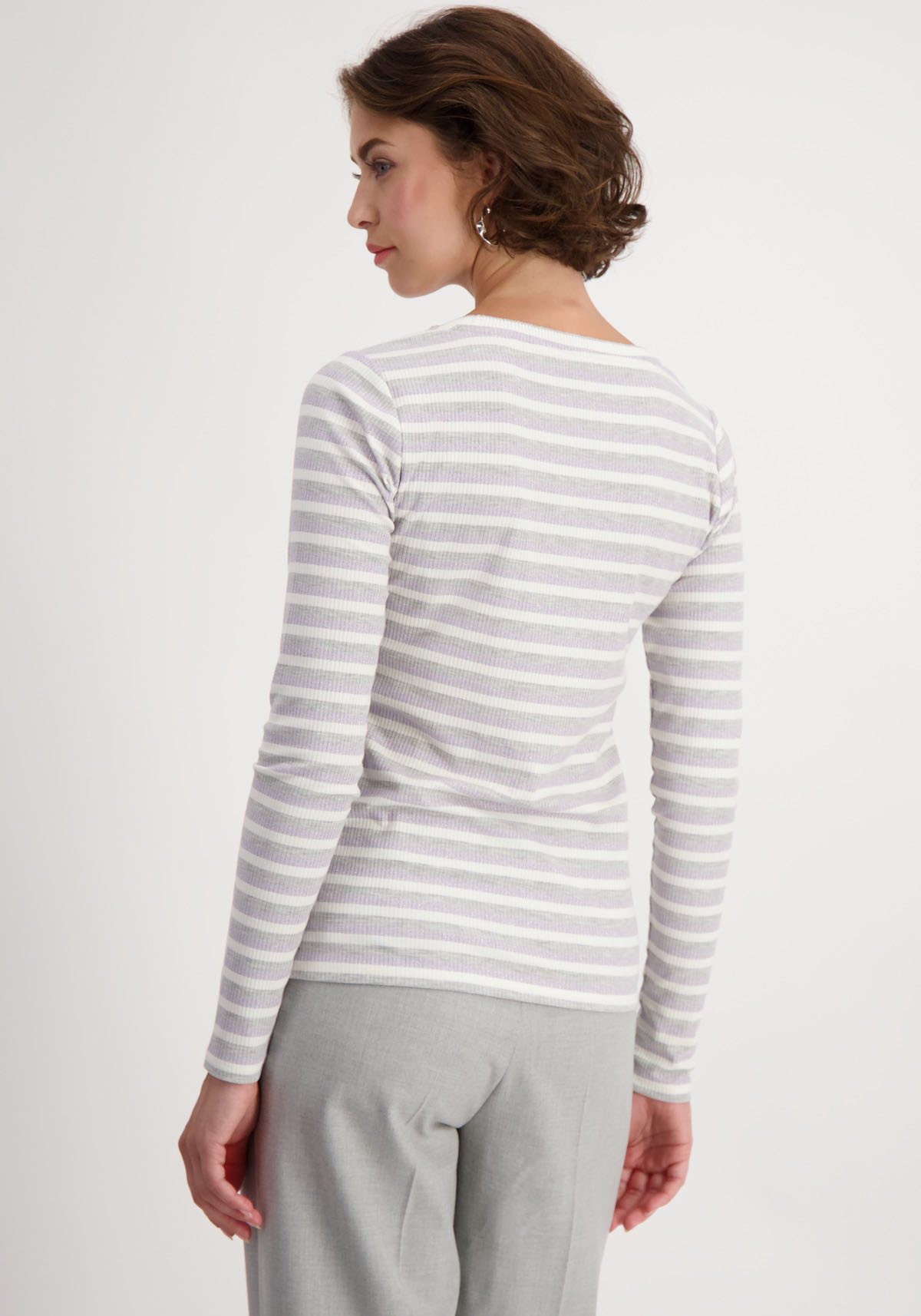Monari Rundhalsshirt mit Streifen günstig online kaufen