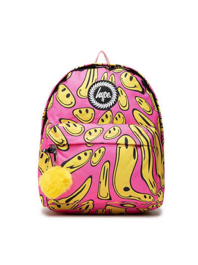 Hype Freizeitrucksack Rucksack Face Backpack TWLG-747 Pink & Yellow Happy