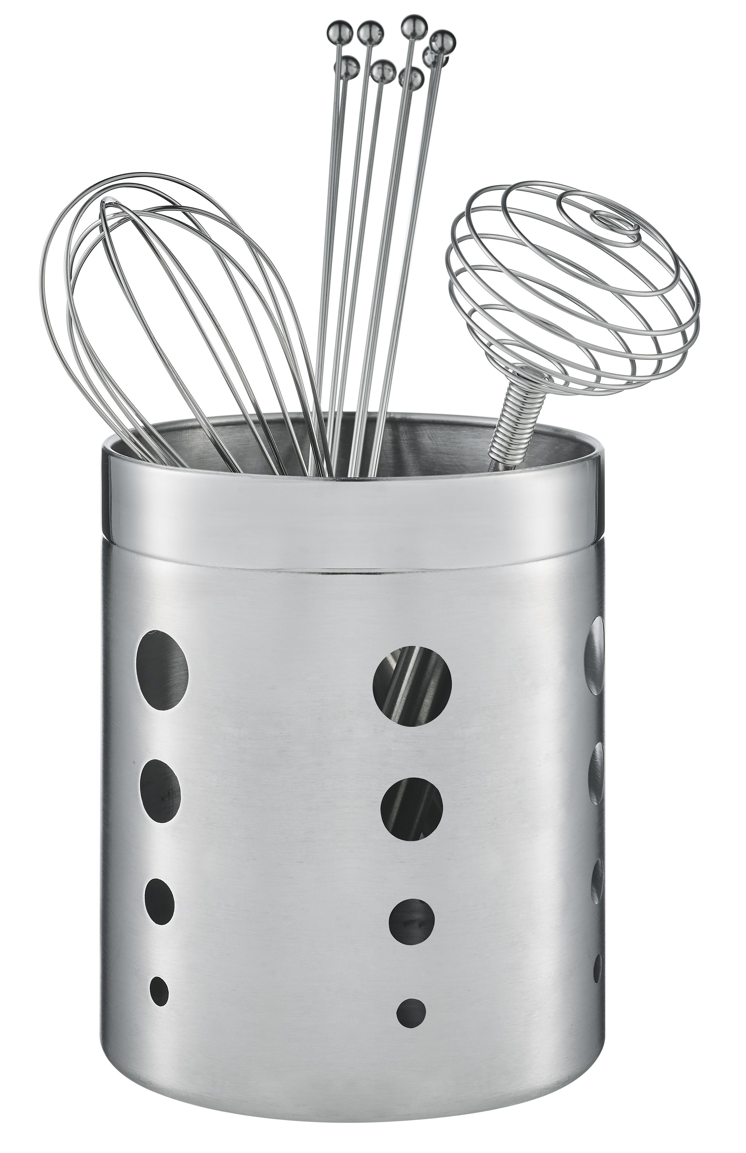 kamelshopping Besteckhalter Runder Besteckhalter aus Edelstahl, extragroß, günstig online kaufen