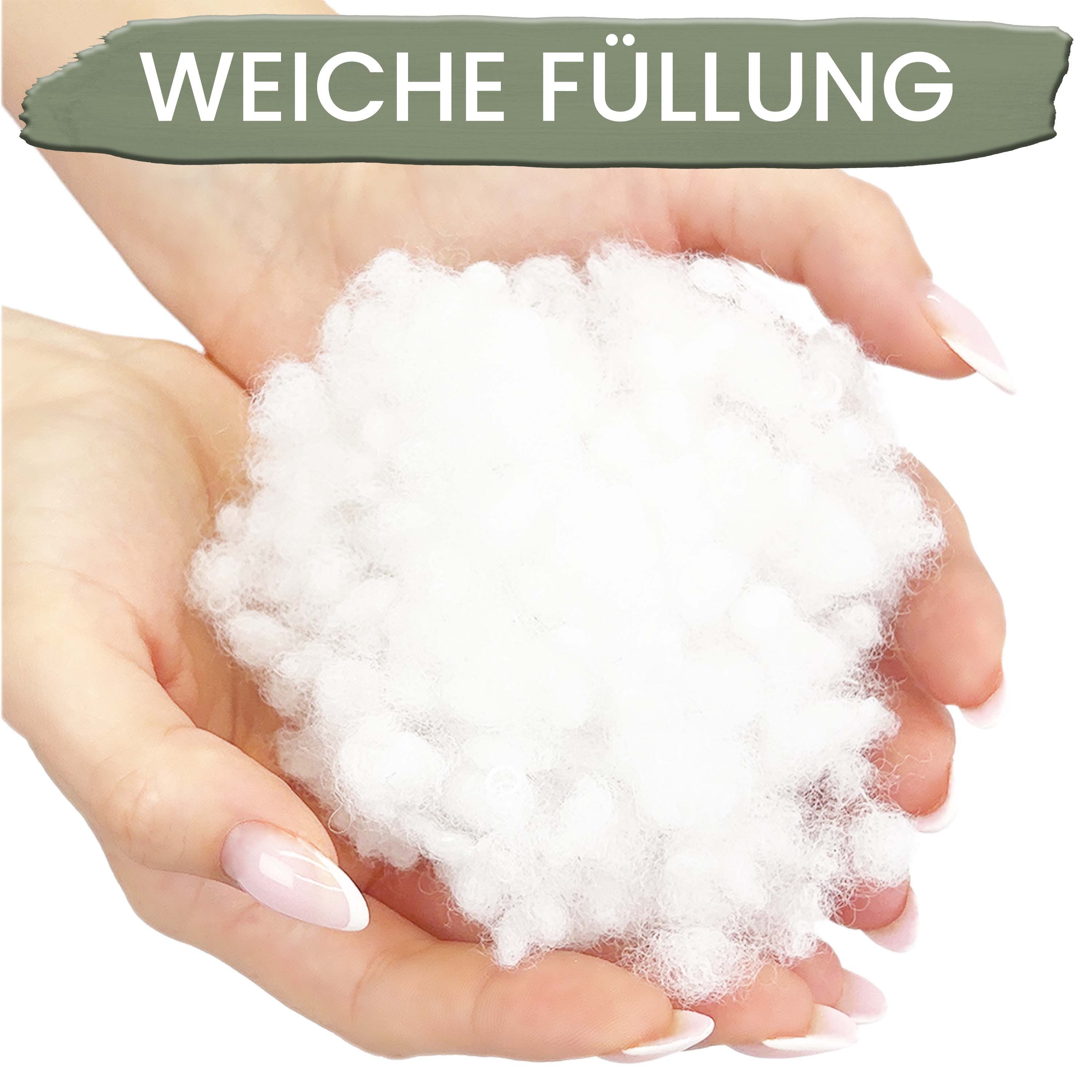 Amilian Dekokissen Sofakissen Couchkissen 2er Set - mit Füllung und Kissenbezug, weich, Hotelverschluss, formstabil – Bild 4 von 5