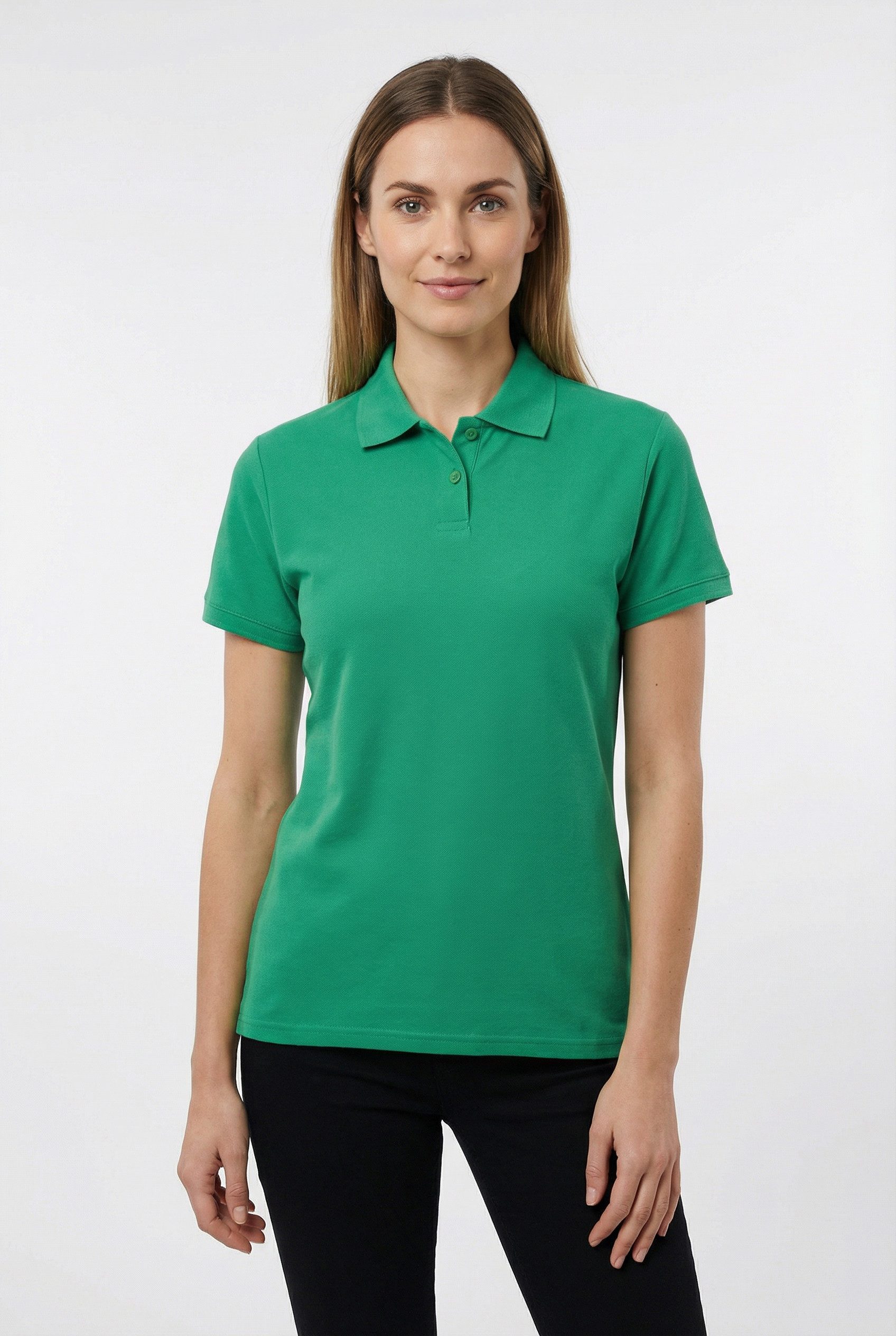 Fruit of the Loom Poloshirt Lady-Fit Premium Polo Sommershirt, unifarben, aus reiner Baumwolle