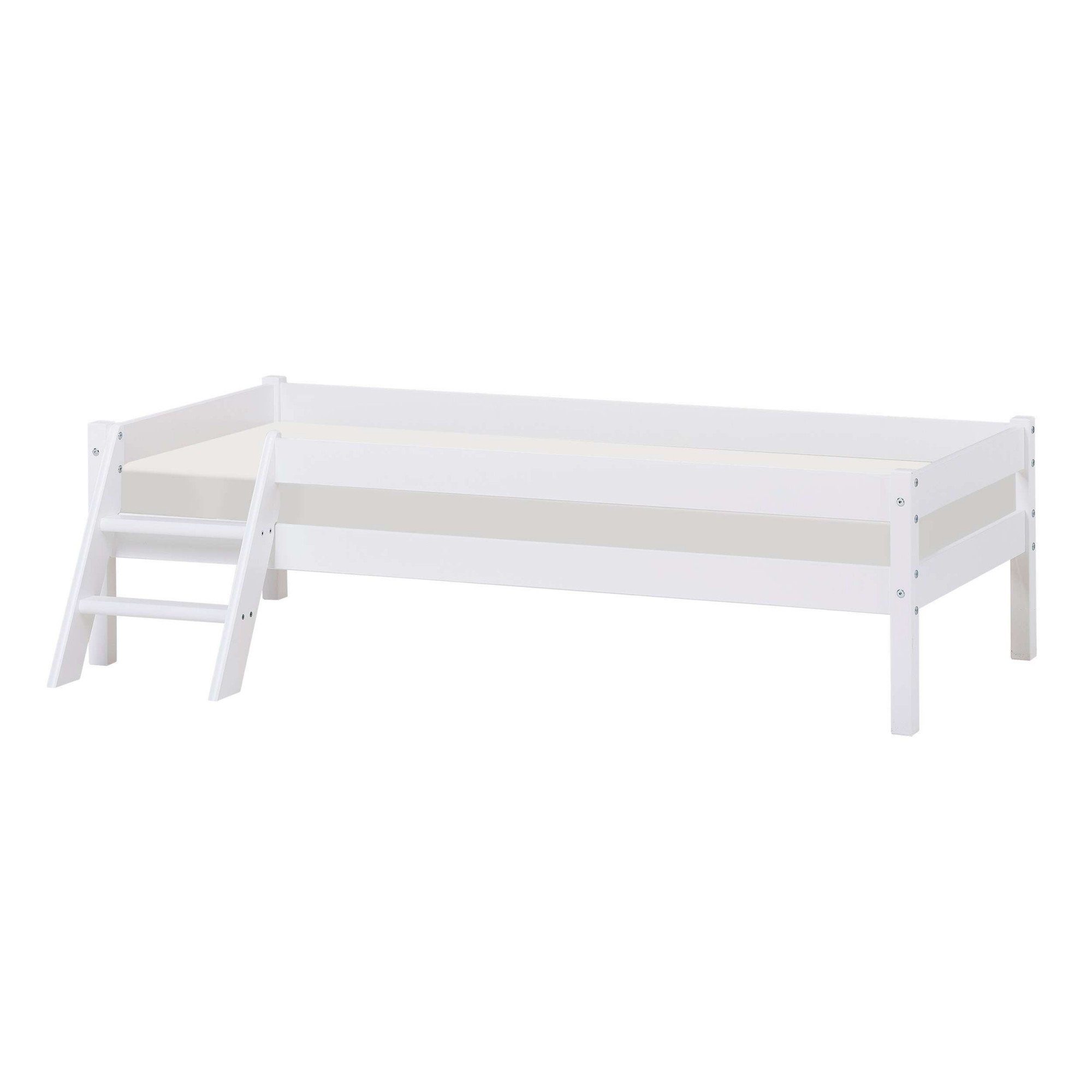 Home affaire Jugendbett ECO One, Kinderbett mit Rausfallschutz und Leiter, 3 Farben/Matratze wählbar