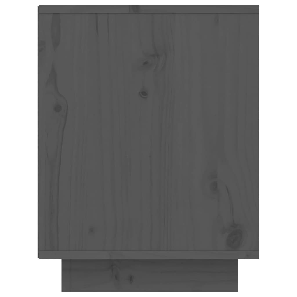 Grau Massivholz Kiefer cm Schuhschrank 60x34x45 furnicato