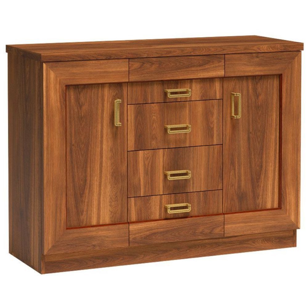 Lomadox Sideboard TEORA-161, in Eiche Alteiche Wohnzimmer Schrank 120x90x44 cm