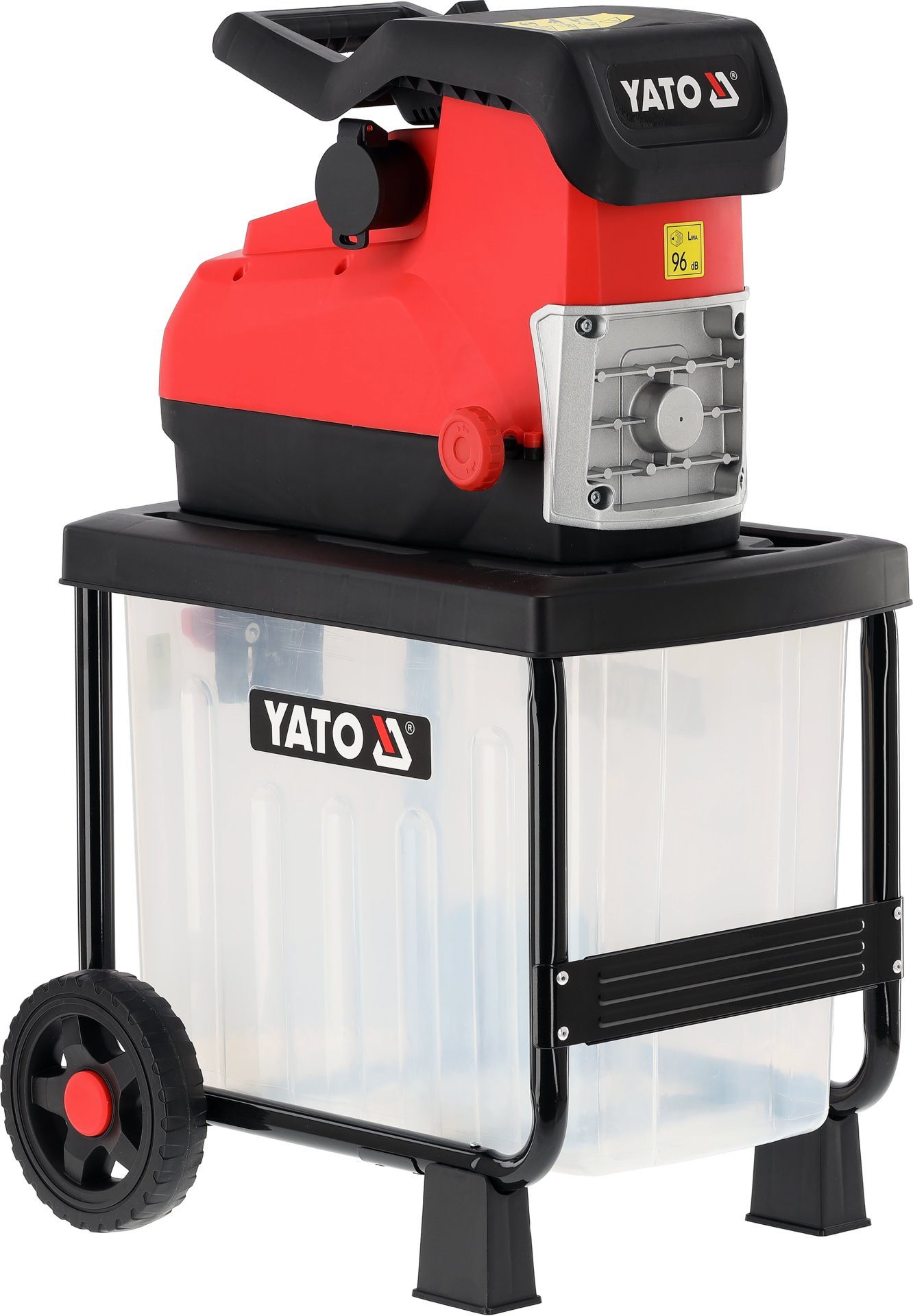 Yato Messerhäcksler Leiser Elektro-Gartenhäcksler, Schredder 2800 W, max. 45 mm