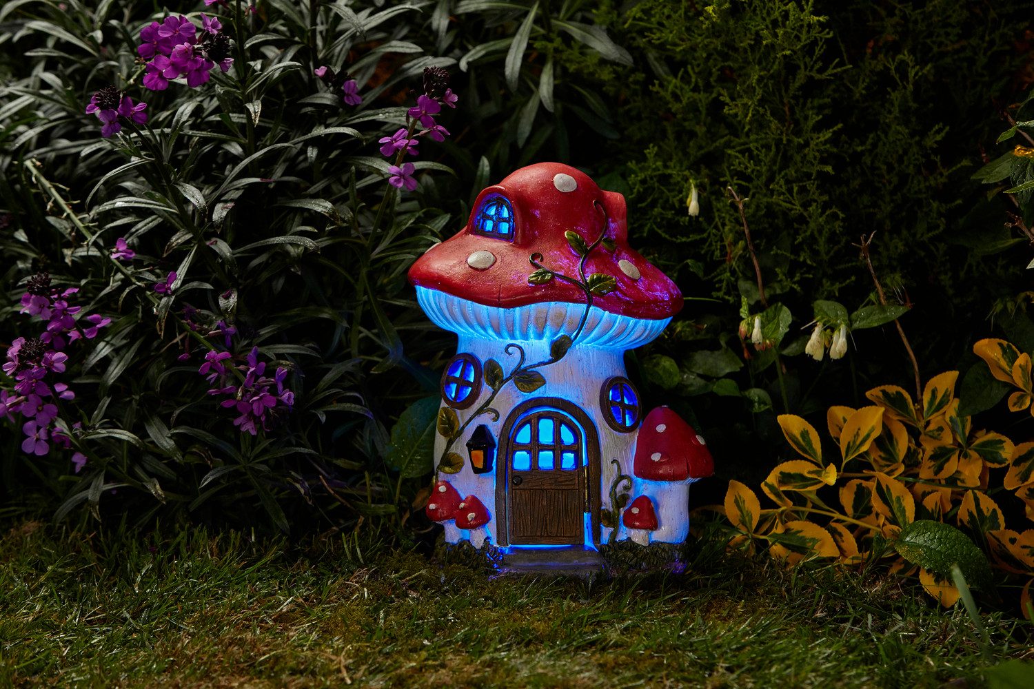 Smart Garden Dekolicht Solar-Gartenlicht Feenhaus Fliegenpliz günstig online kaufen