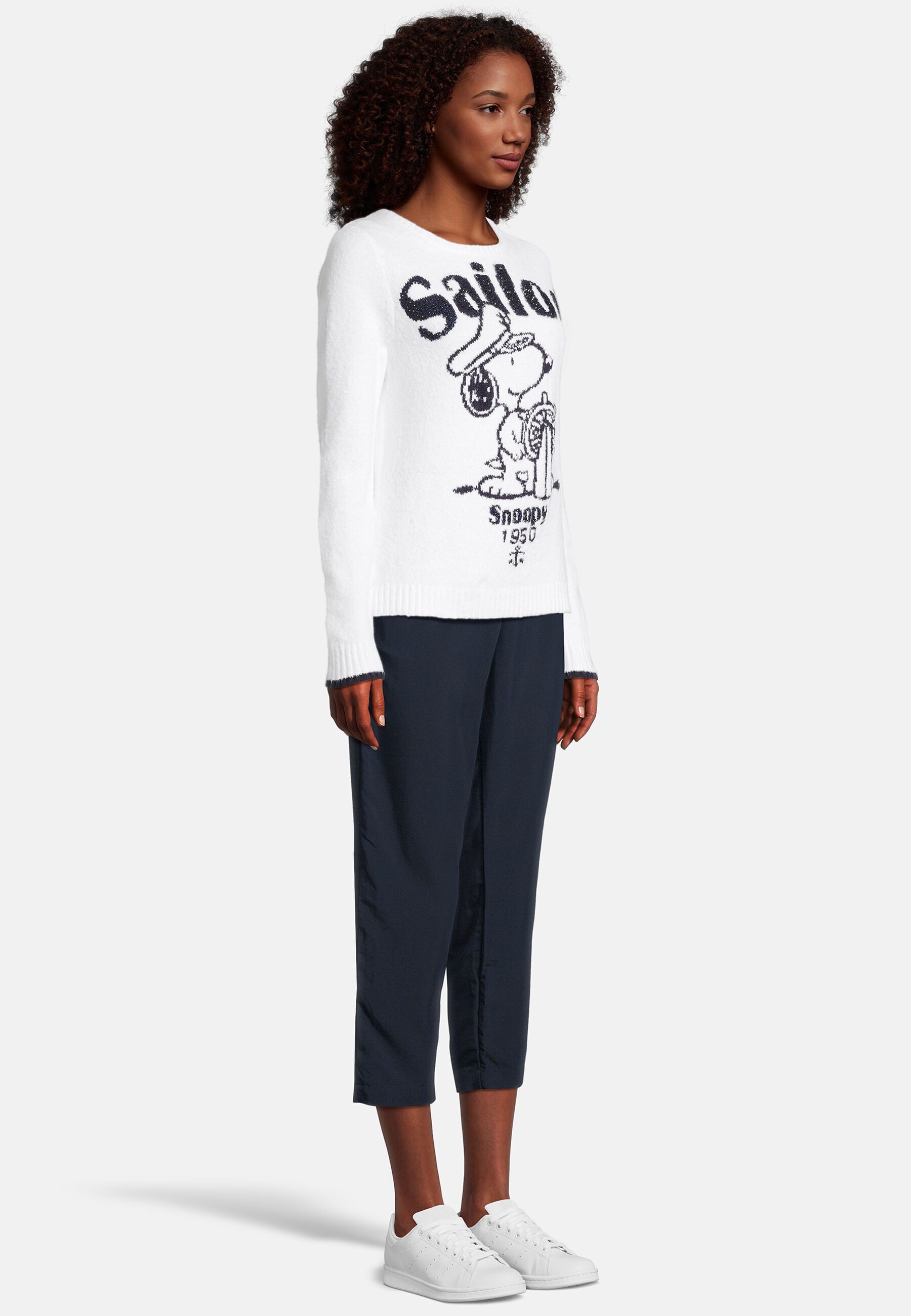 Frogbox Strickpullover mit Schmucksteinen