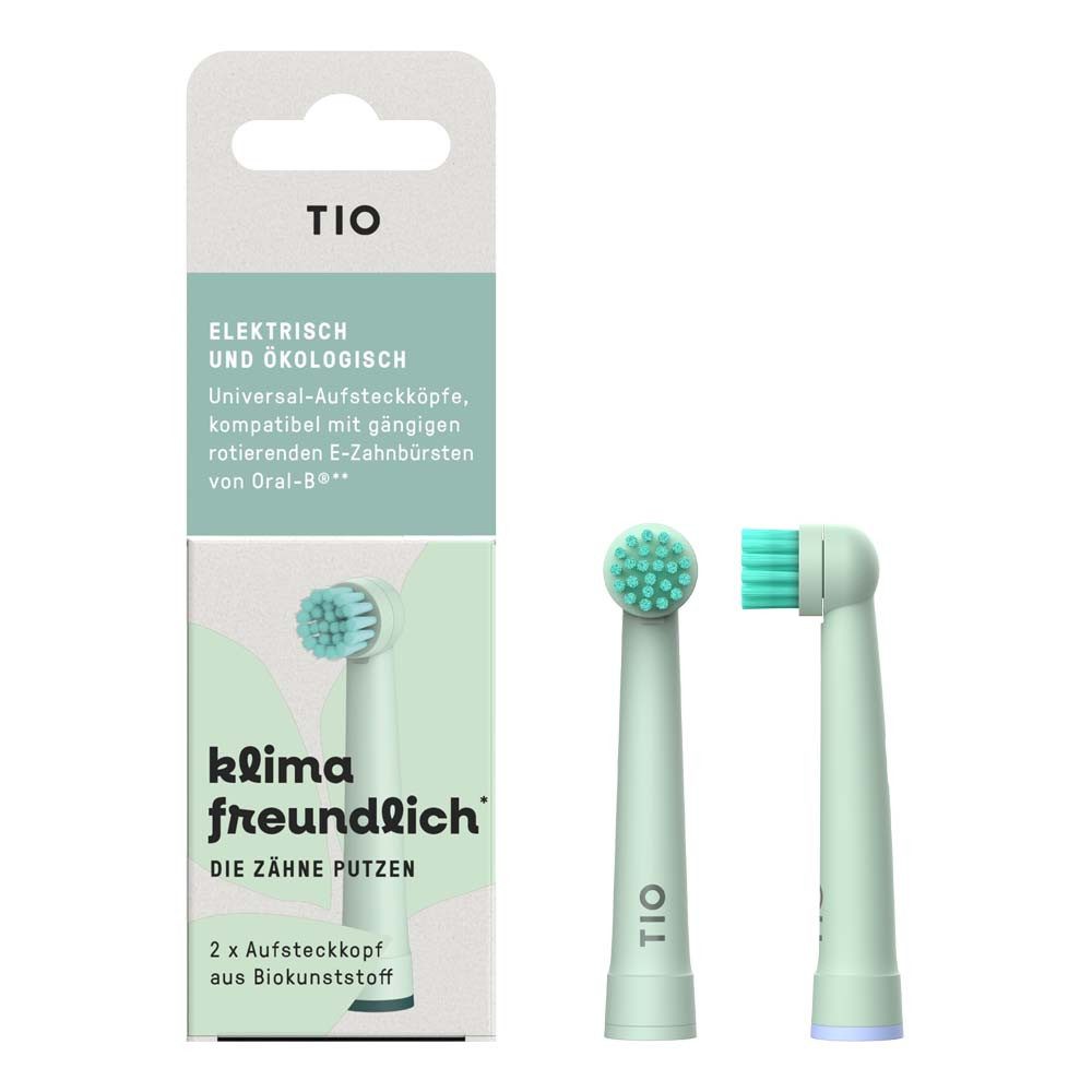 Tio Zahnbürste Aufsteckköpfe Elektrozahnbürste - Tiomatik kompatibel mit Oral-B