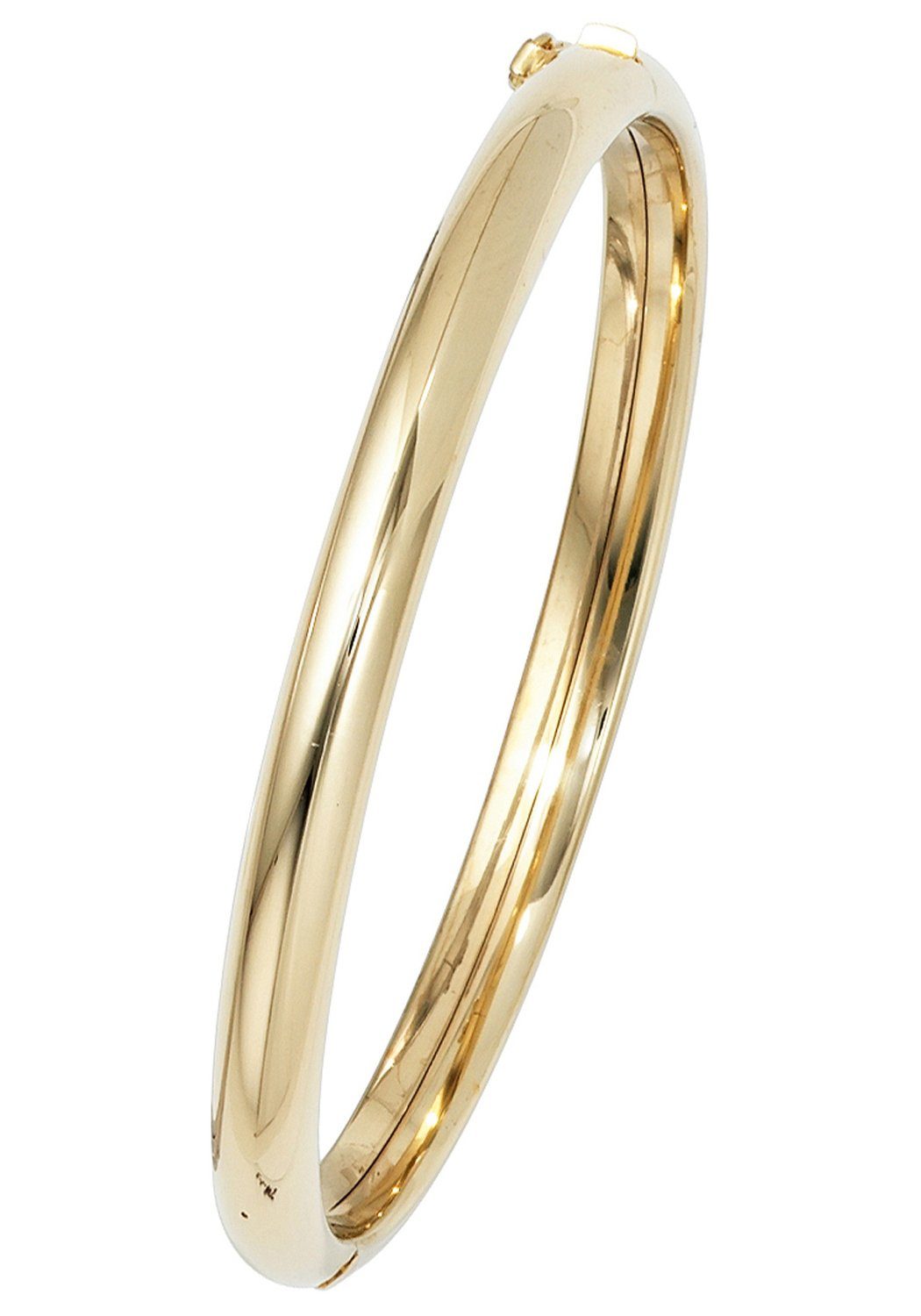 JOBO Armreif Armband oval, 585 Gold, Hochwertiger Armreif in ovaler Form