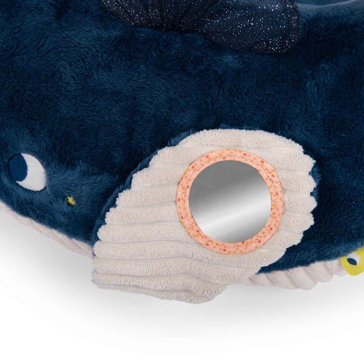 Moulin Roty Kuscheltier Grosses Spieltier Wal 54cm Plüschtier Stofftier Activityspiel