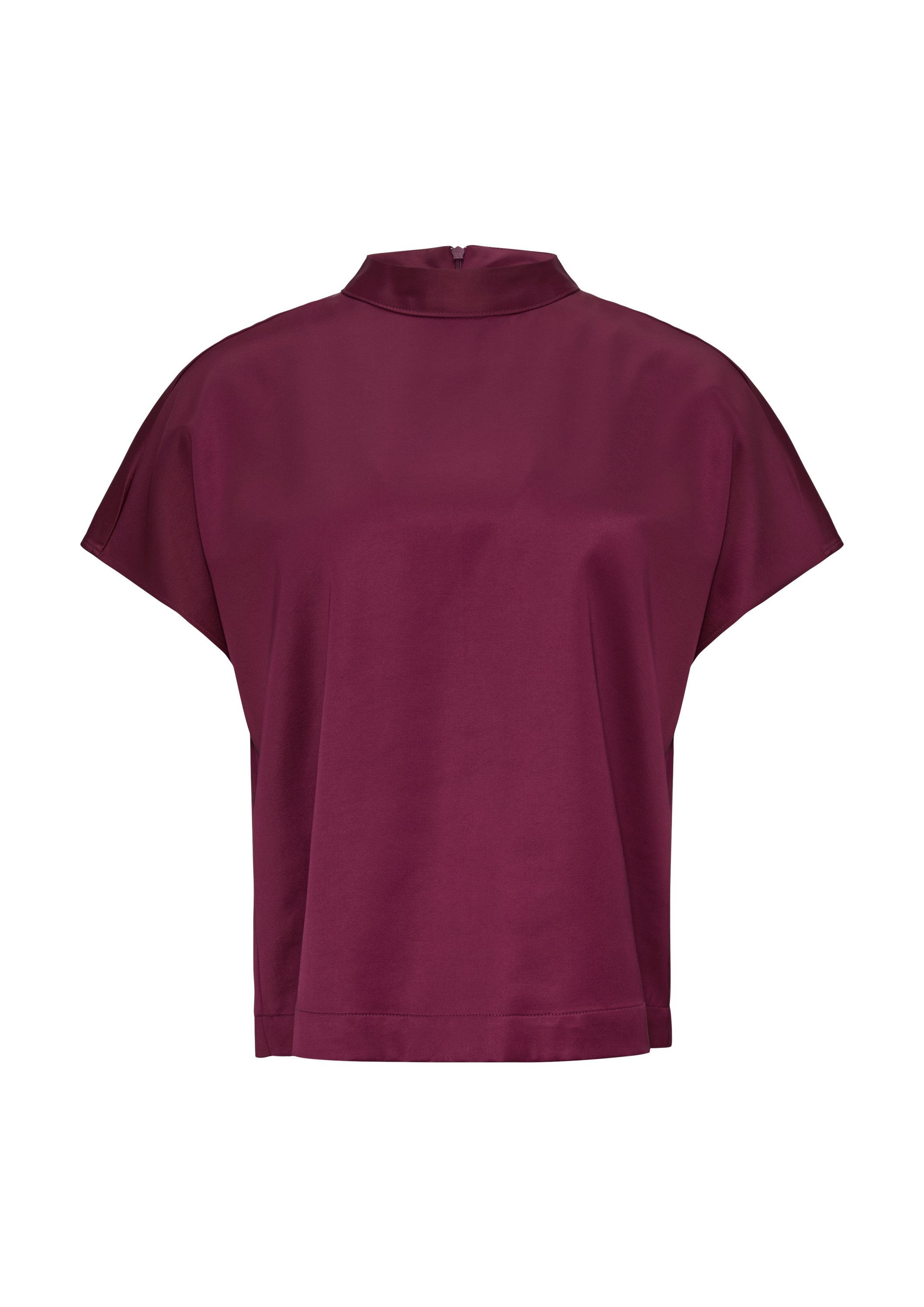 s.Oliver Kurzarmbluse Bluse Satinbluse im Loose Fit günstig online kaufen