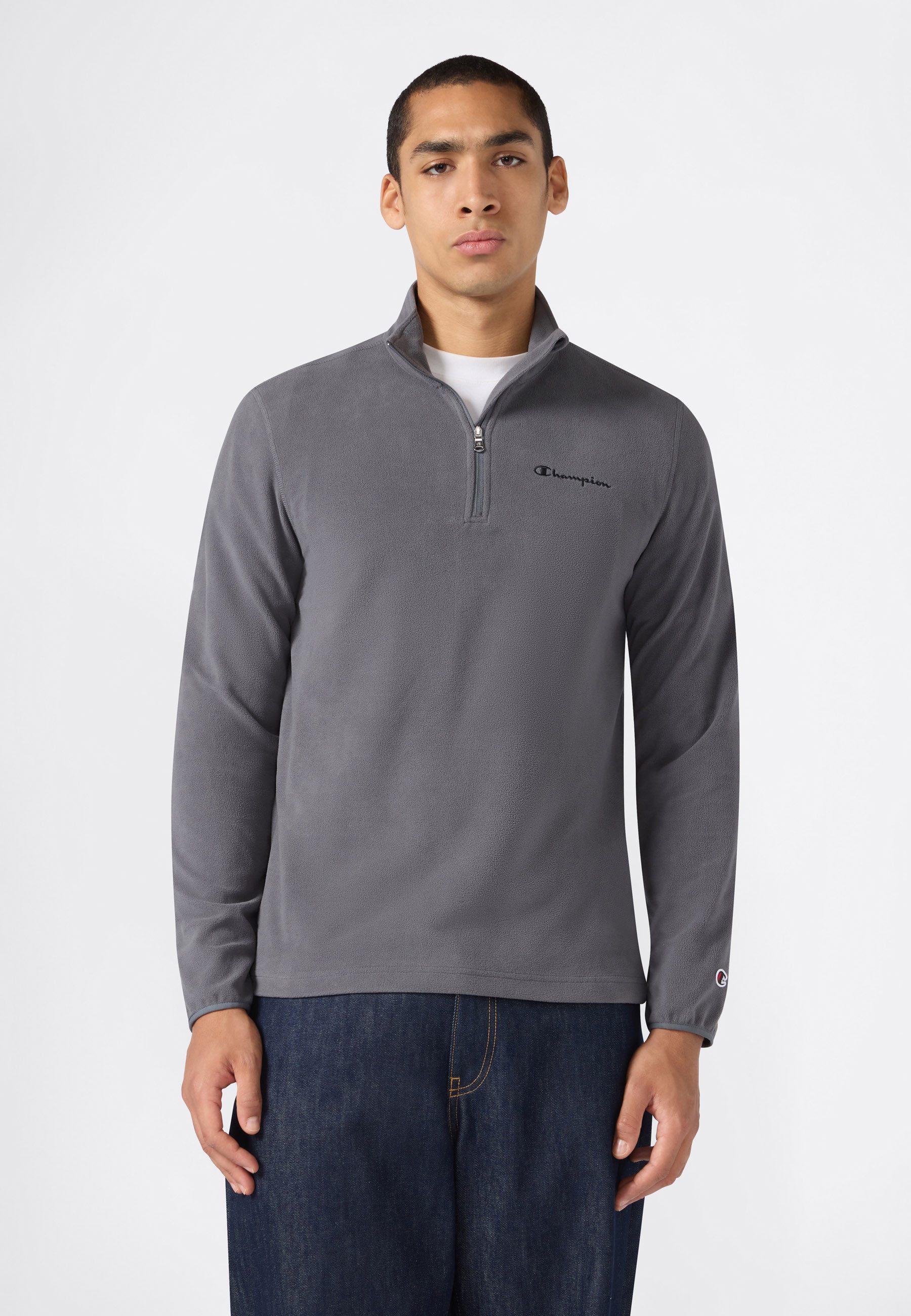 Champion Sweatshirt SPORTWEAR HALF ZIP Slim Fit Micro Polar mit halbem Reißverschluss, Slim Fit Passform, aus Polyester