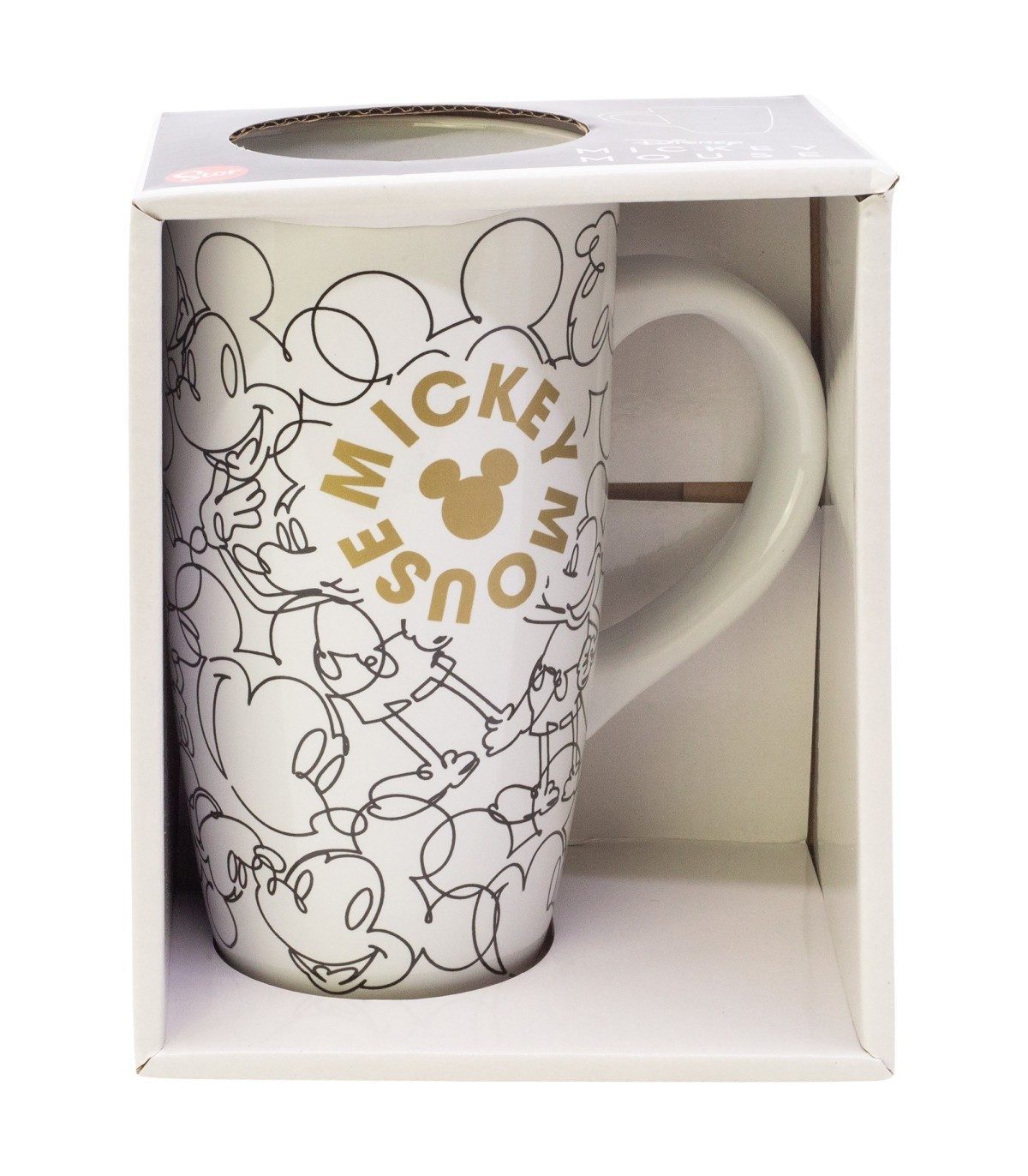 Disney Mickey Mouse Tasse Keramiktasse 695 ml Elite Mug Geschenkbox, Keramik