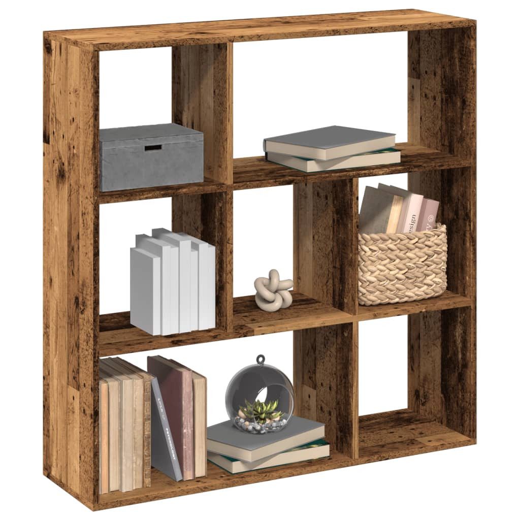 vidaXL Bücherregal 102 x 29 x 1035 cm Raumteiler-Bücherregal Altholz-Optik 102x29x103,5 c