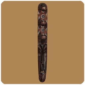 SIMANDRA Wanddekoobjekt Afrikanische Holzmaske 100 cm, geschnitzt oder bemalt
