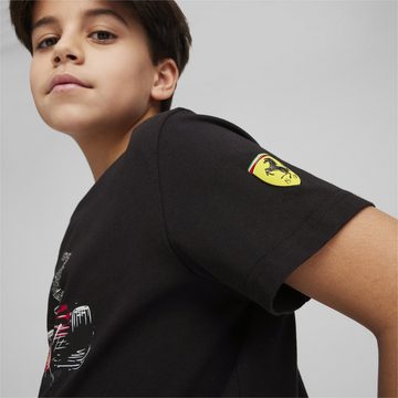 PUMA T-Shirt Scuderia Ferrari Race Motorsport T-Shirt mit Grafik Jugendliche