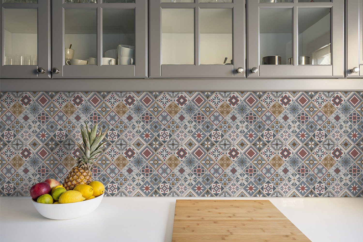 Tulup Vinylfliesen Selbstklebende Fliesen Platten 30 cm x 30 cm Wandpaneele 9 Stück PVC, Selbstklebende PVC-Fliesen