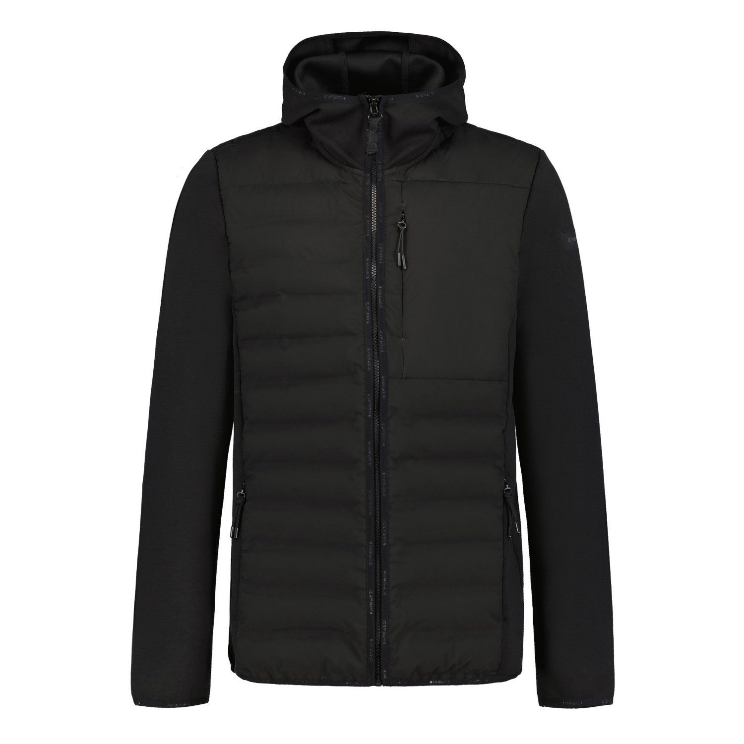 Icepeak Steppjacke Albie Hybrid Softshelljacke mit Kapuze