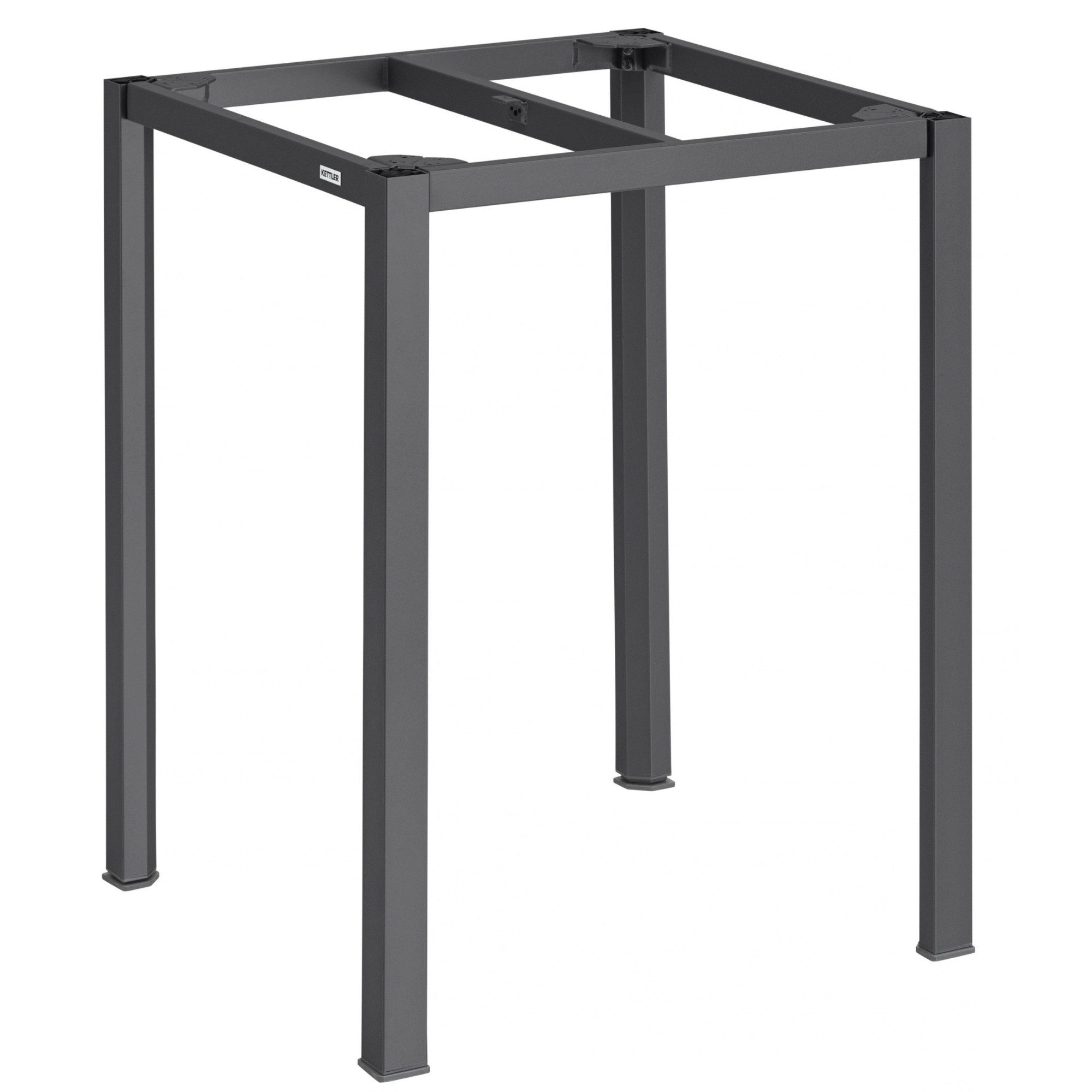 KETTLER Gartentisch Cubic Bar Tischgestell 80 x 80 x 96 cm Anthrazit