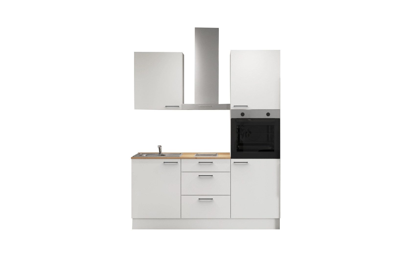 nobilia® Küchenzeile Morgon, individuell anpassbar, gratis Küchenplanung mit Profis, (Breite 180 cm), vormontiert, wahlw. mit E-Geräten, inkl. Lieferung