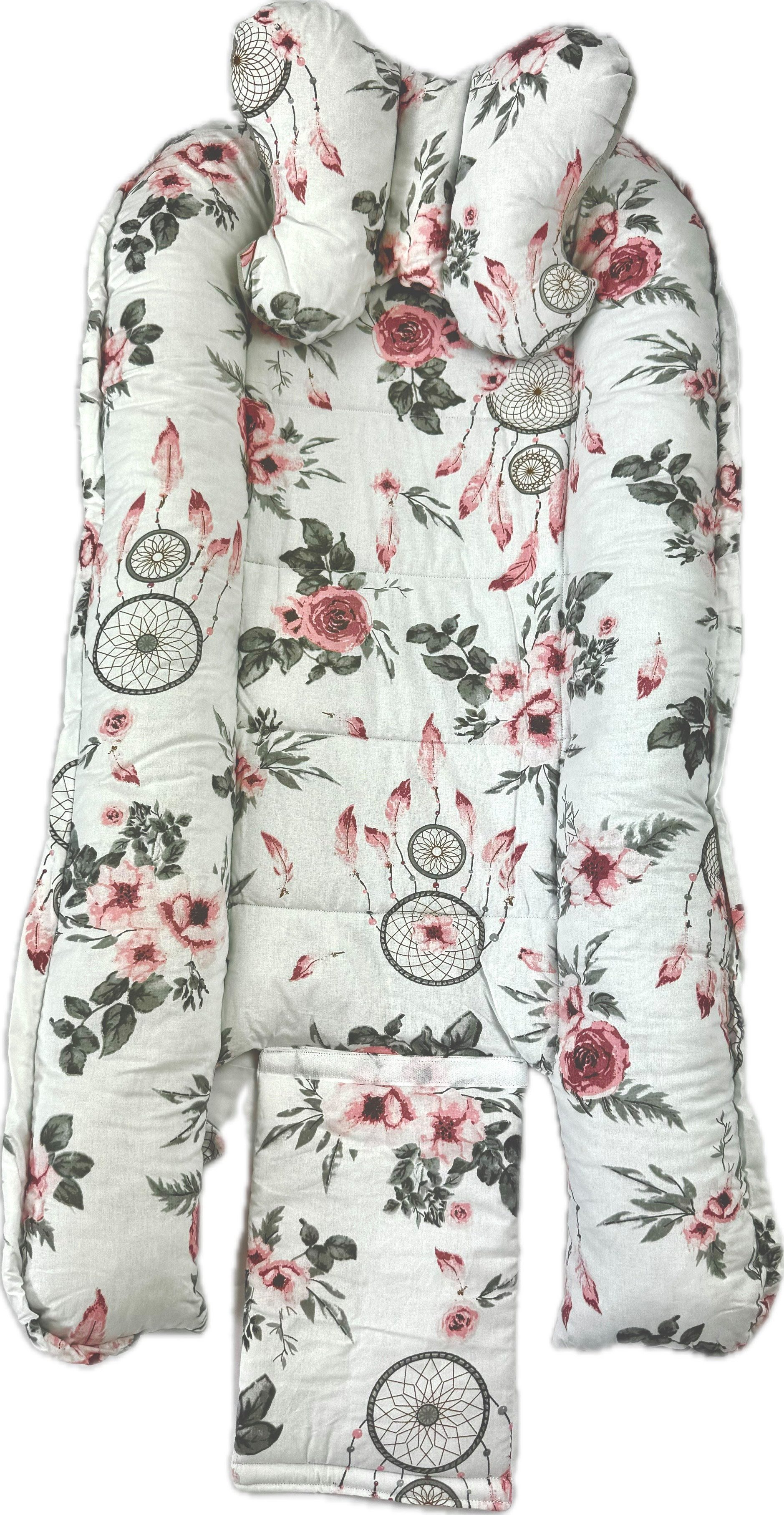 Pamek Bettnestchen Babybett Babynestchen Babynest Kinderbett Kokon zum schlafen Kissen, Sehr weiches material, Füllung 100% antiallergische Silikonkogel. – Bild 5 von 5